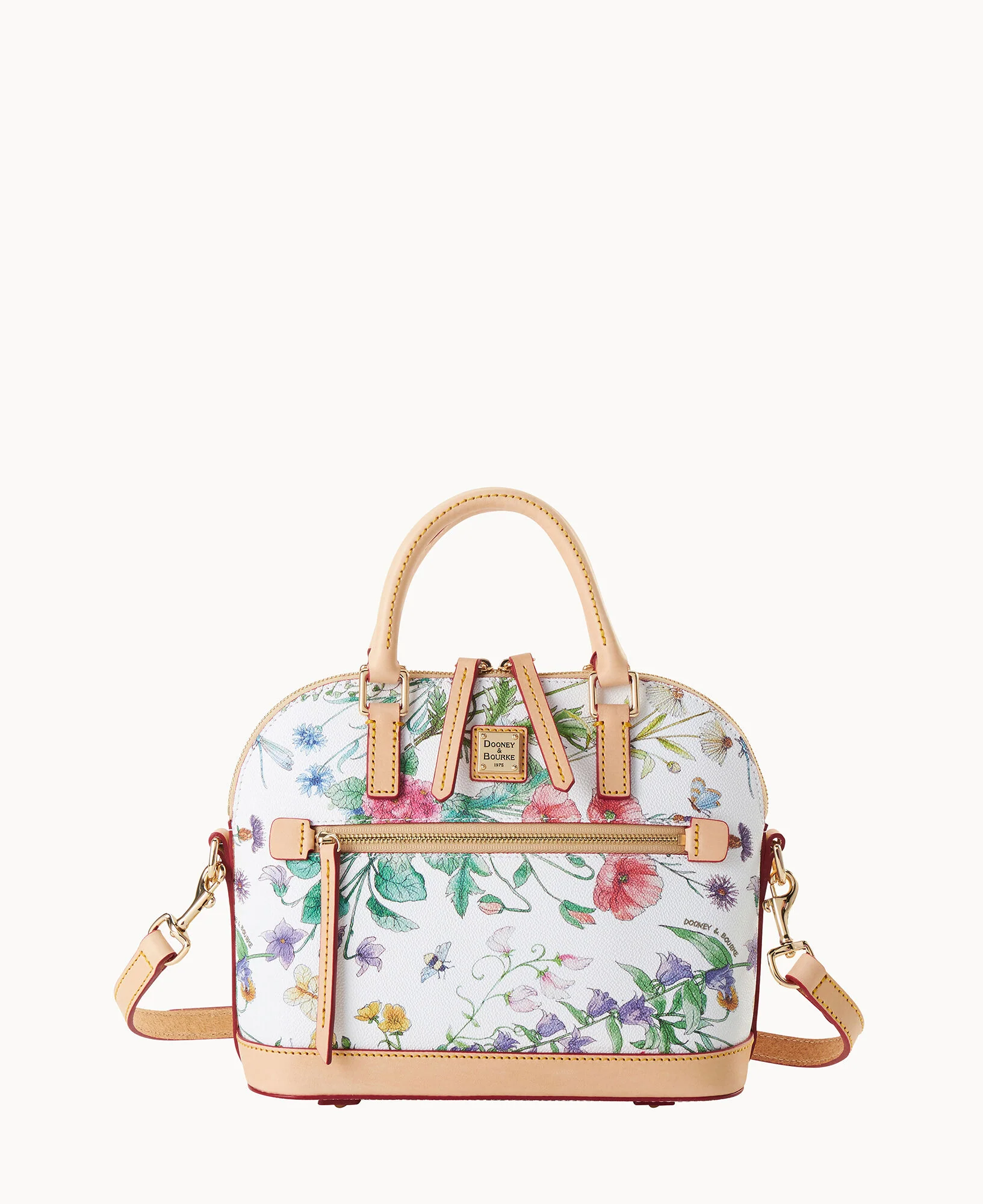 Botanical Small Domed Zip Satchel