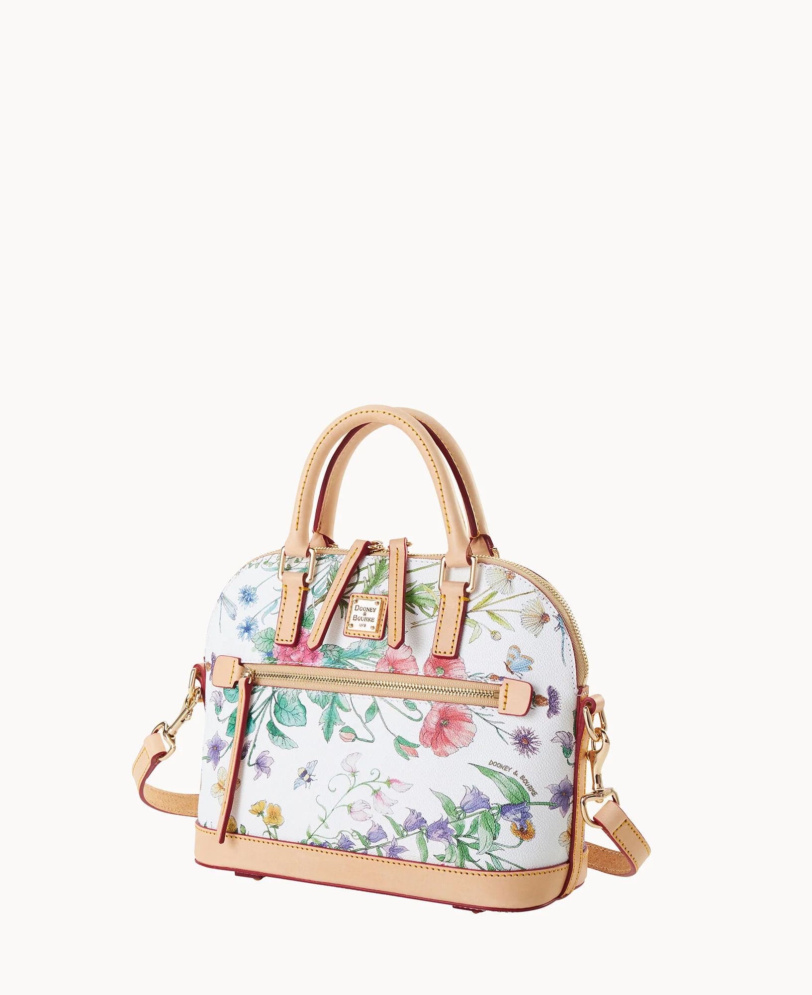 Botanical Small Domed Zip Satchel - Image 2