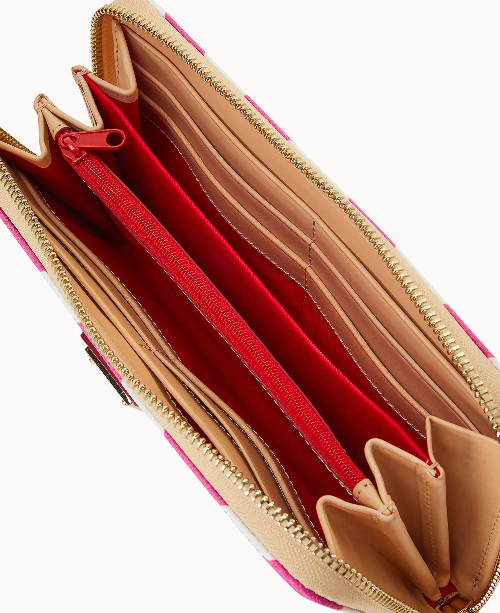 Chevron Large Zip Around Wallet - Image 9