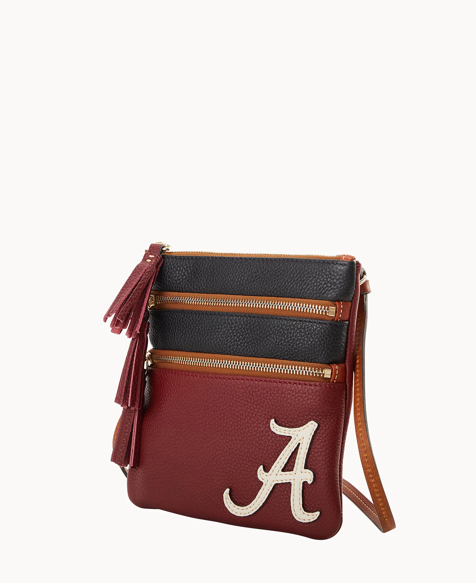 Collegiate University of Alabama Triple Zip Crossbody - Image 2