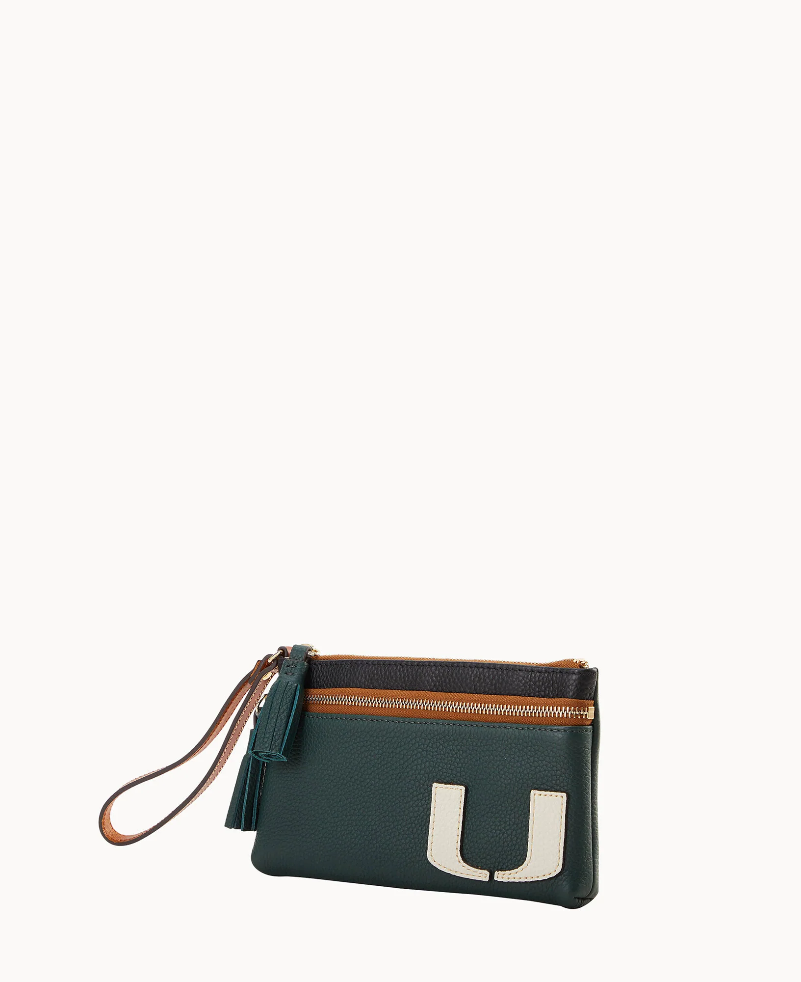 Collegiate University of Miami Double Zip Wristlet - Image 2