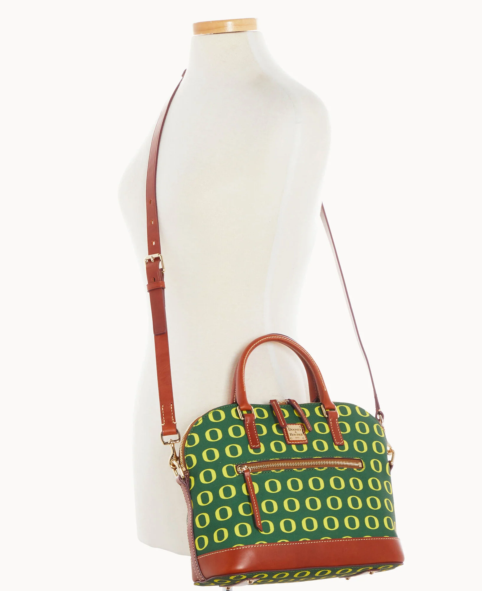 Collegiate University of Oregon Domed Zip Satchel - Image 4