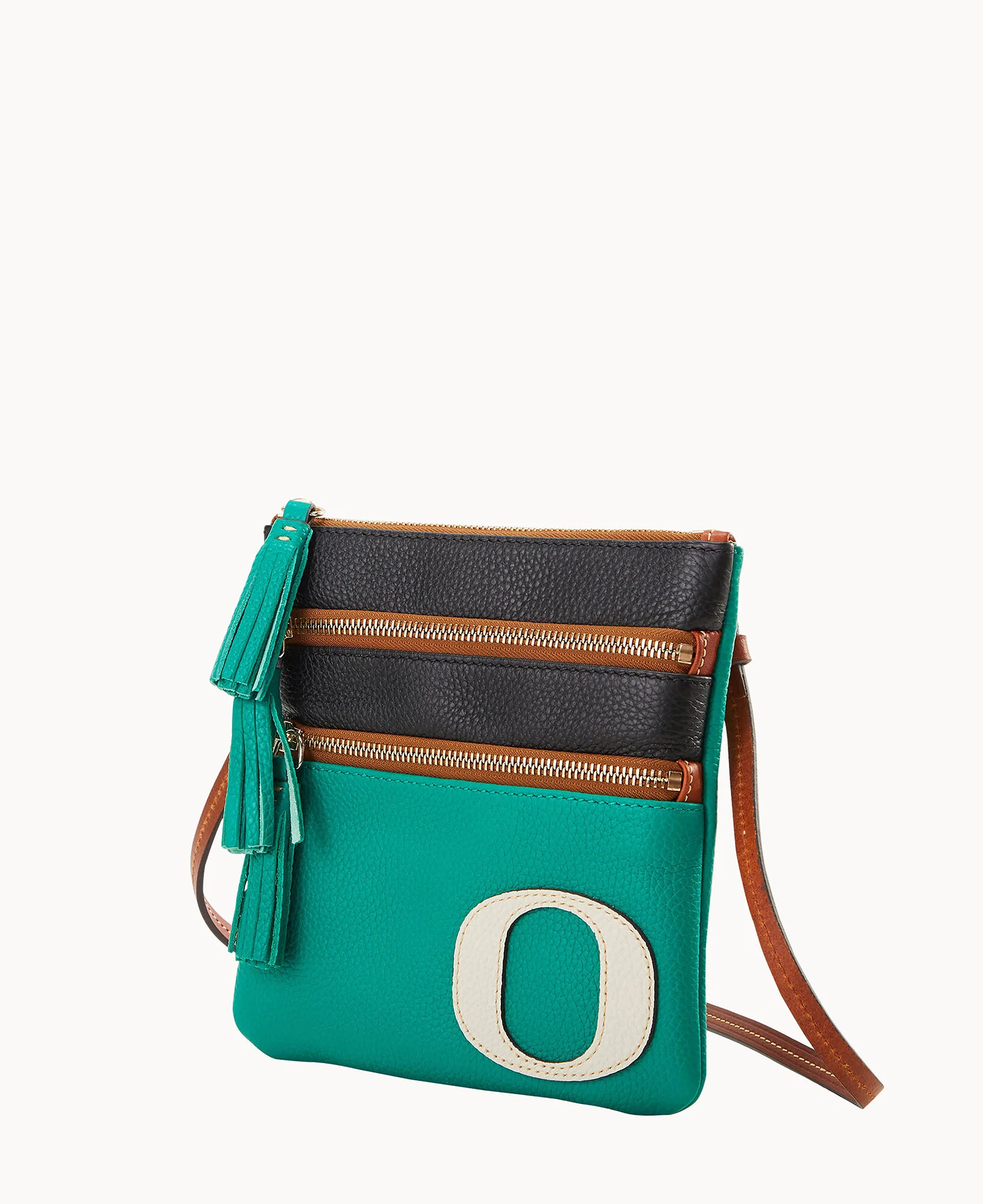 Collegiate University of Oregon Triple Zip Crossbody - Image 2