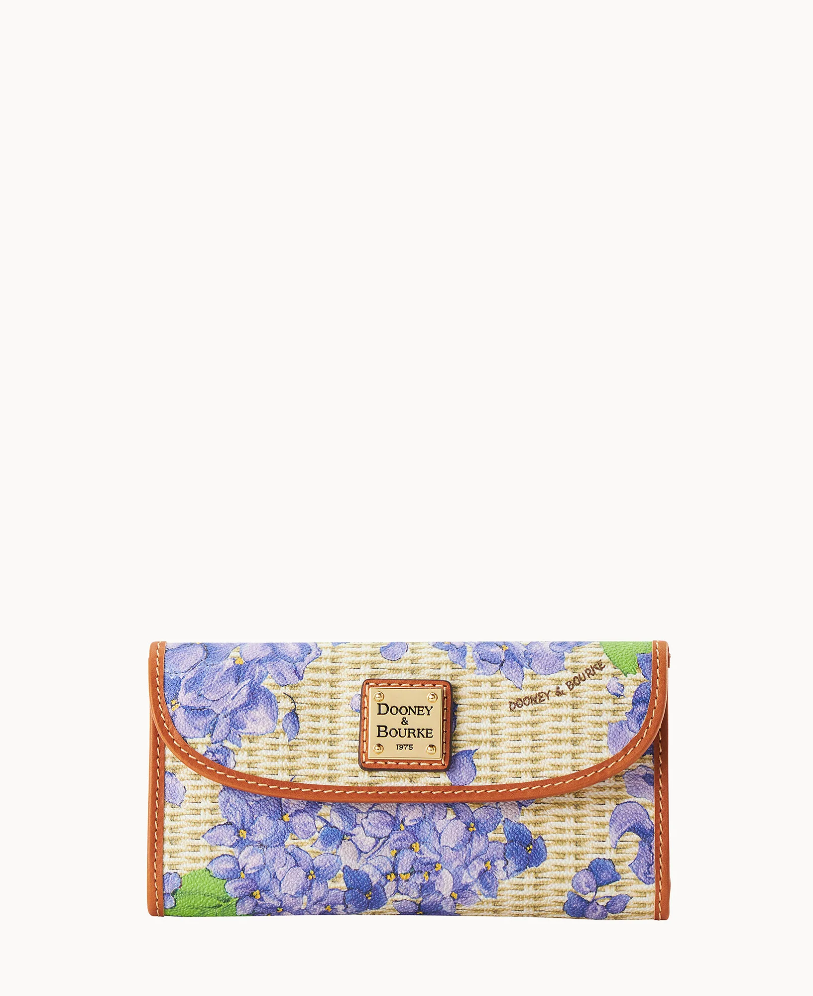 Hydrangea Basketweave Continental Clutch - Image 5