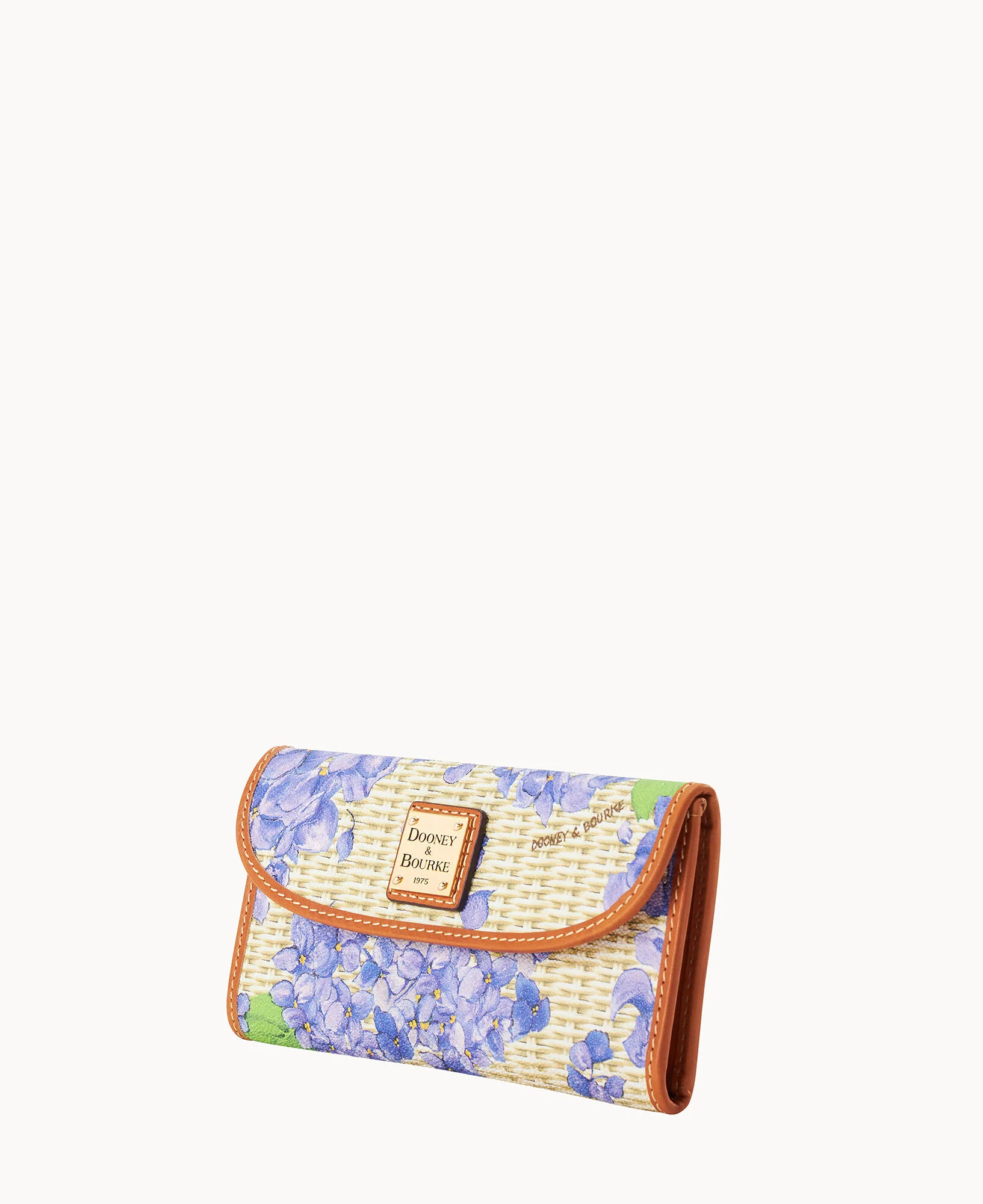 Hydrangea Basketweave Continental Clutch - Image 6