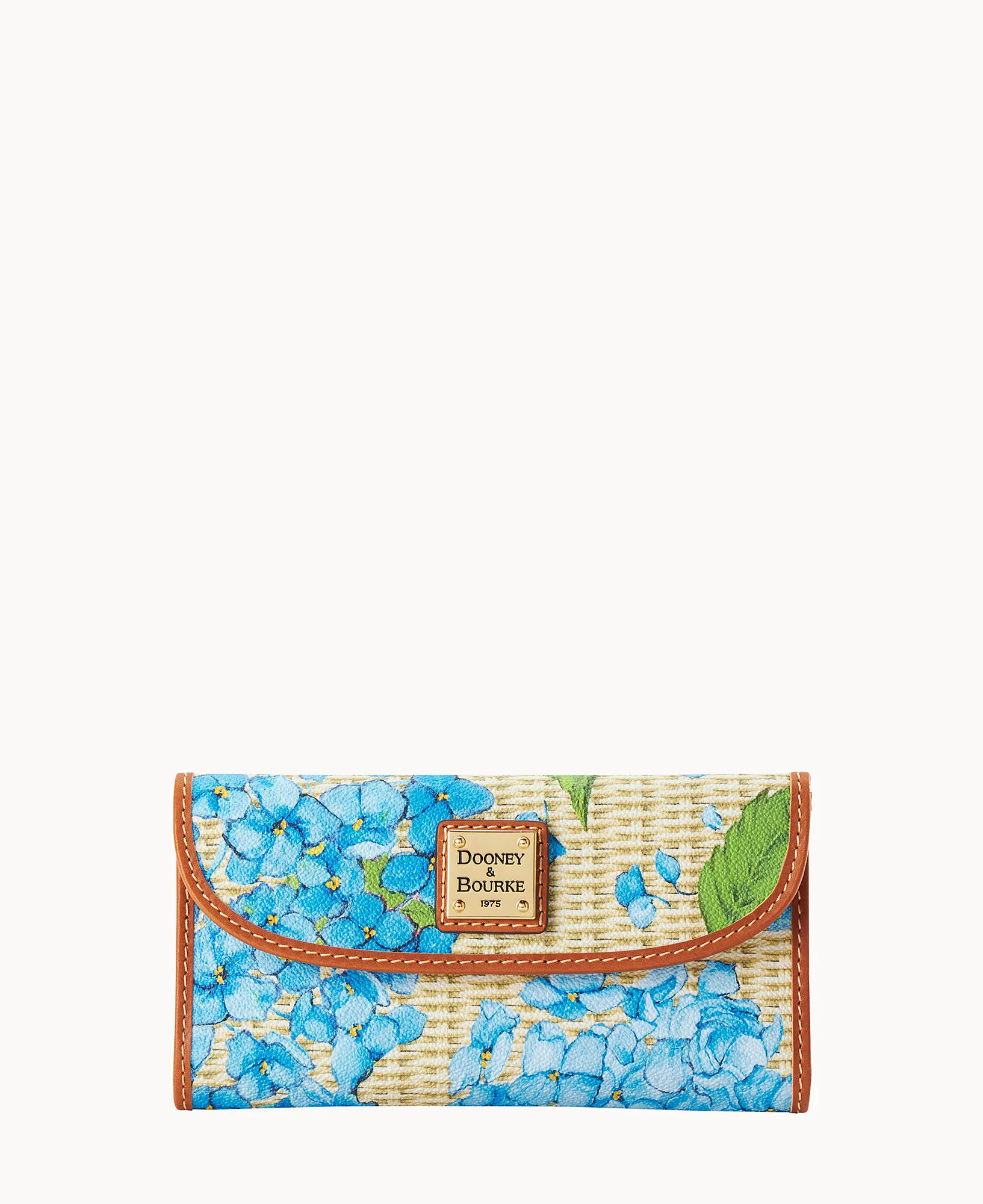 Hydrangea Basketweave Continental Clutch - Image 9