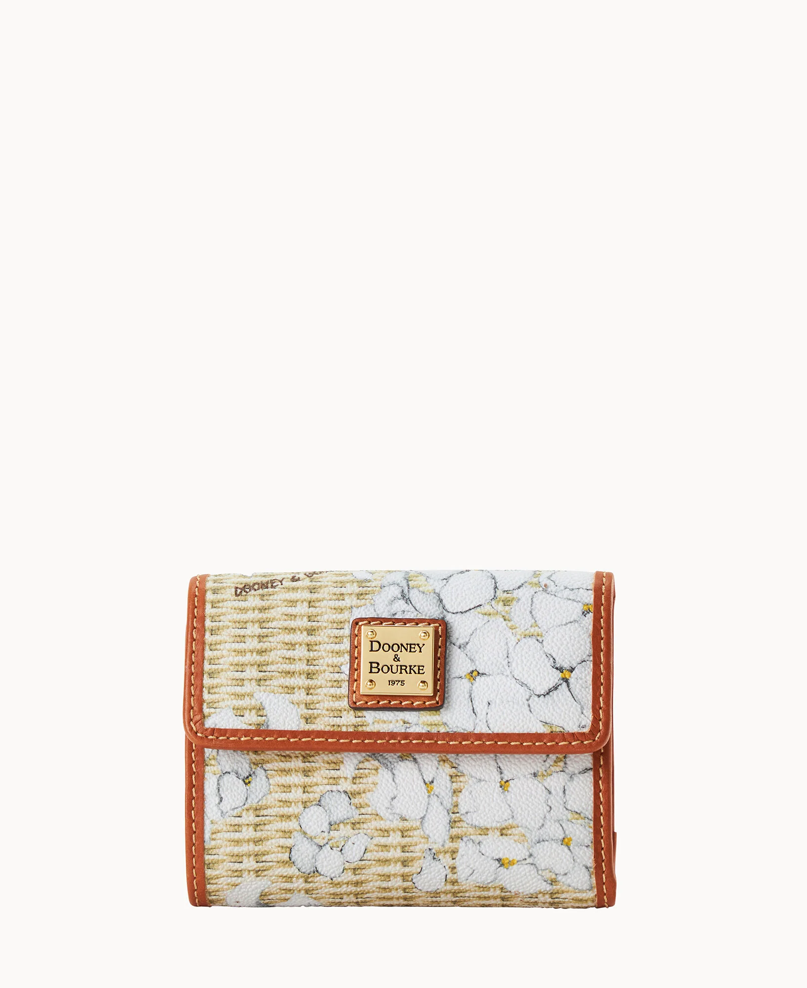 Hydrangea Basketweave Small Flap Wallet - Image 13