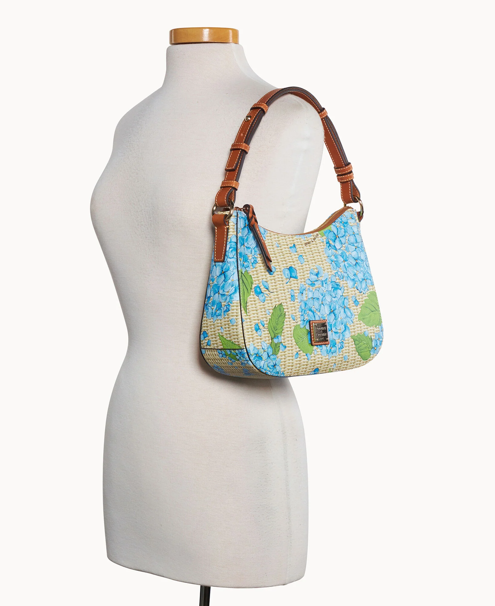 Hydrangea Basketweave Small Kiley Hobo - Image 15