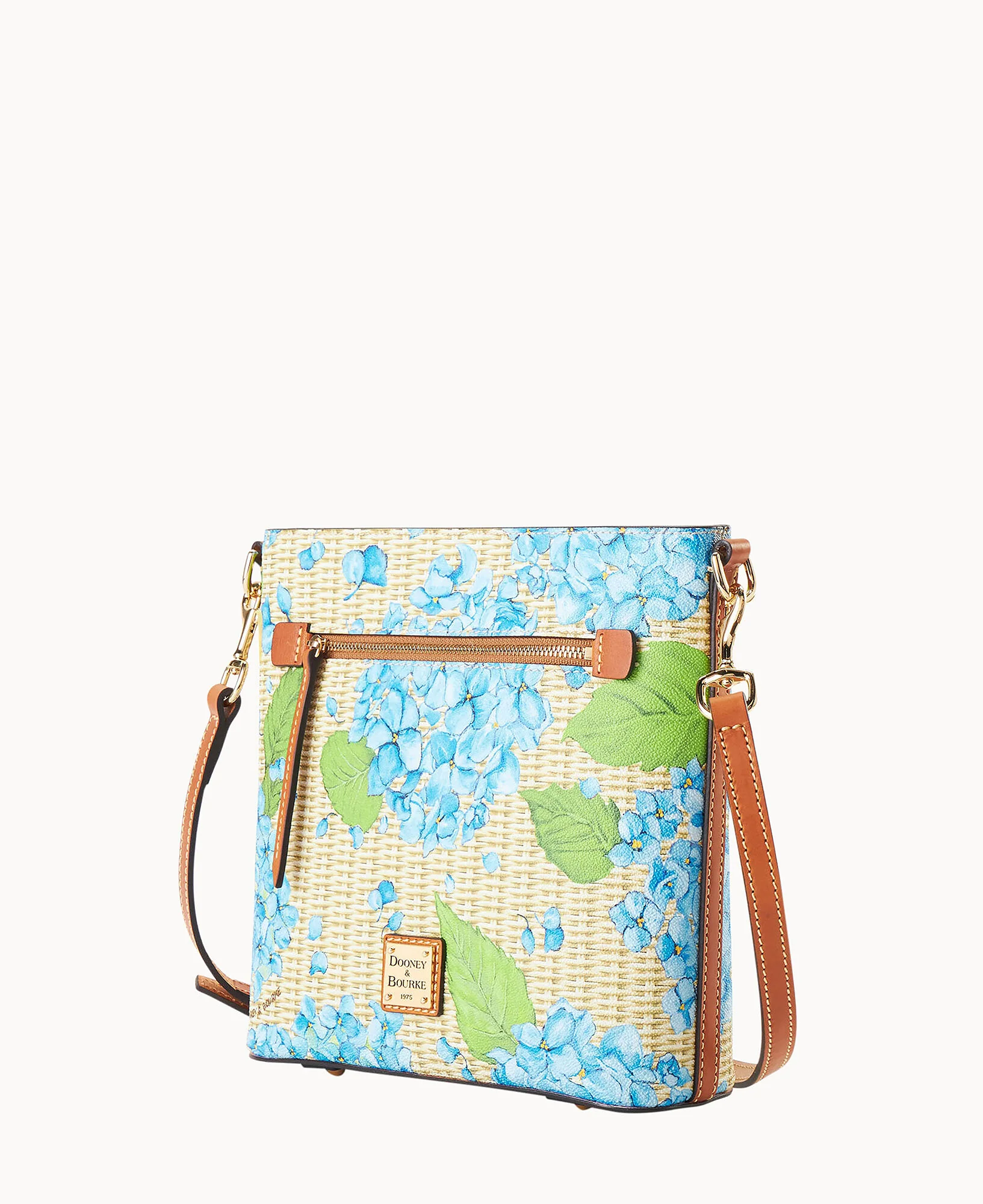 Hydrangea Basketweave Zip Crossbody - Image 10