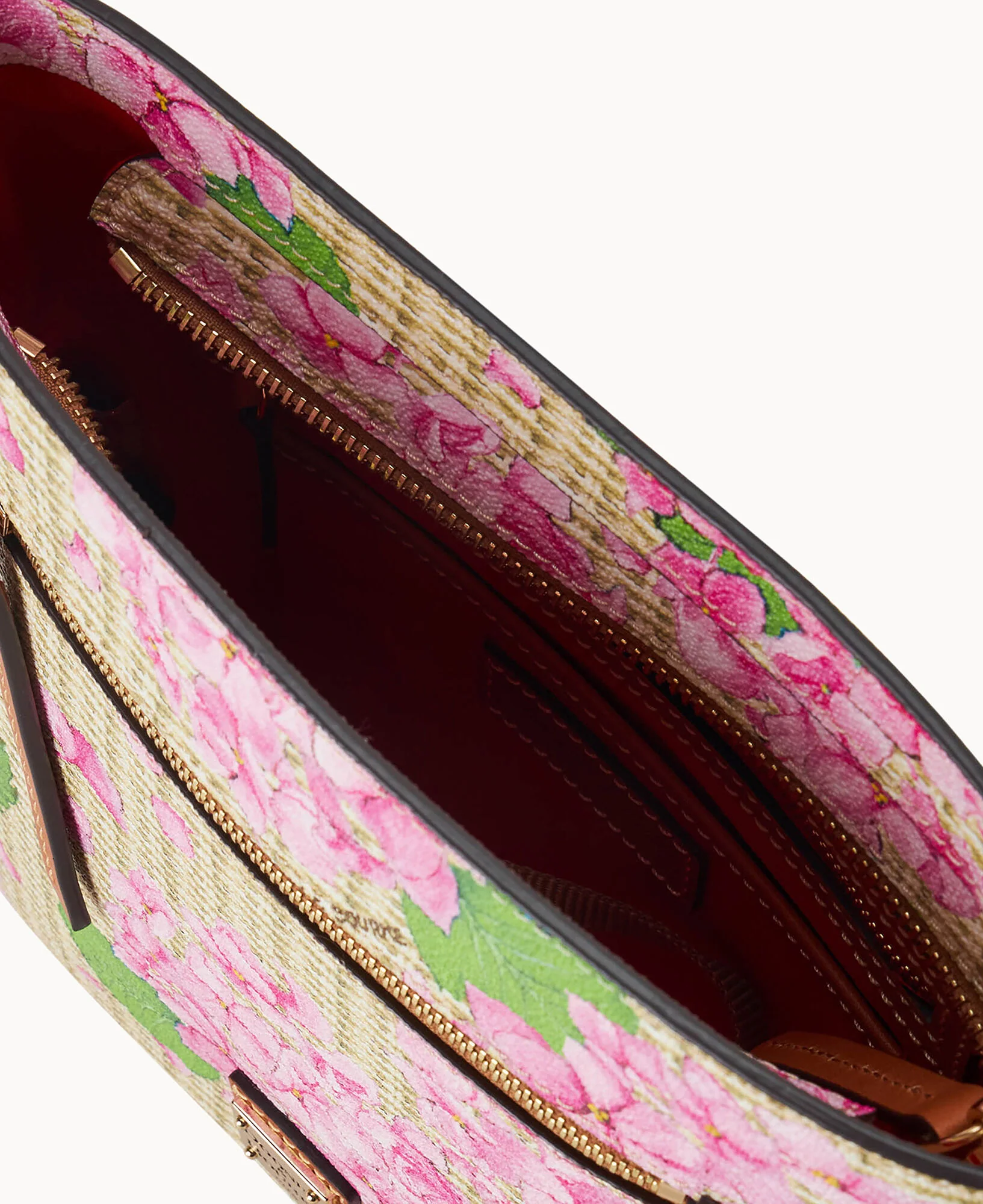 Hydrangea Basketweave Zip Crossbody - Image 3