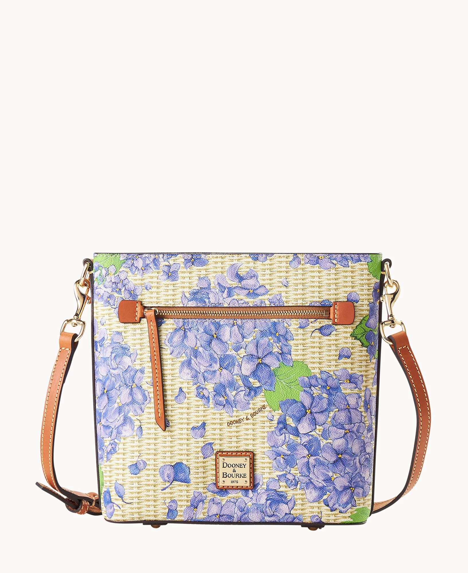 Hydrangea Basketweave Zip Crossbody - Image 5