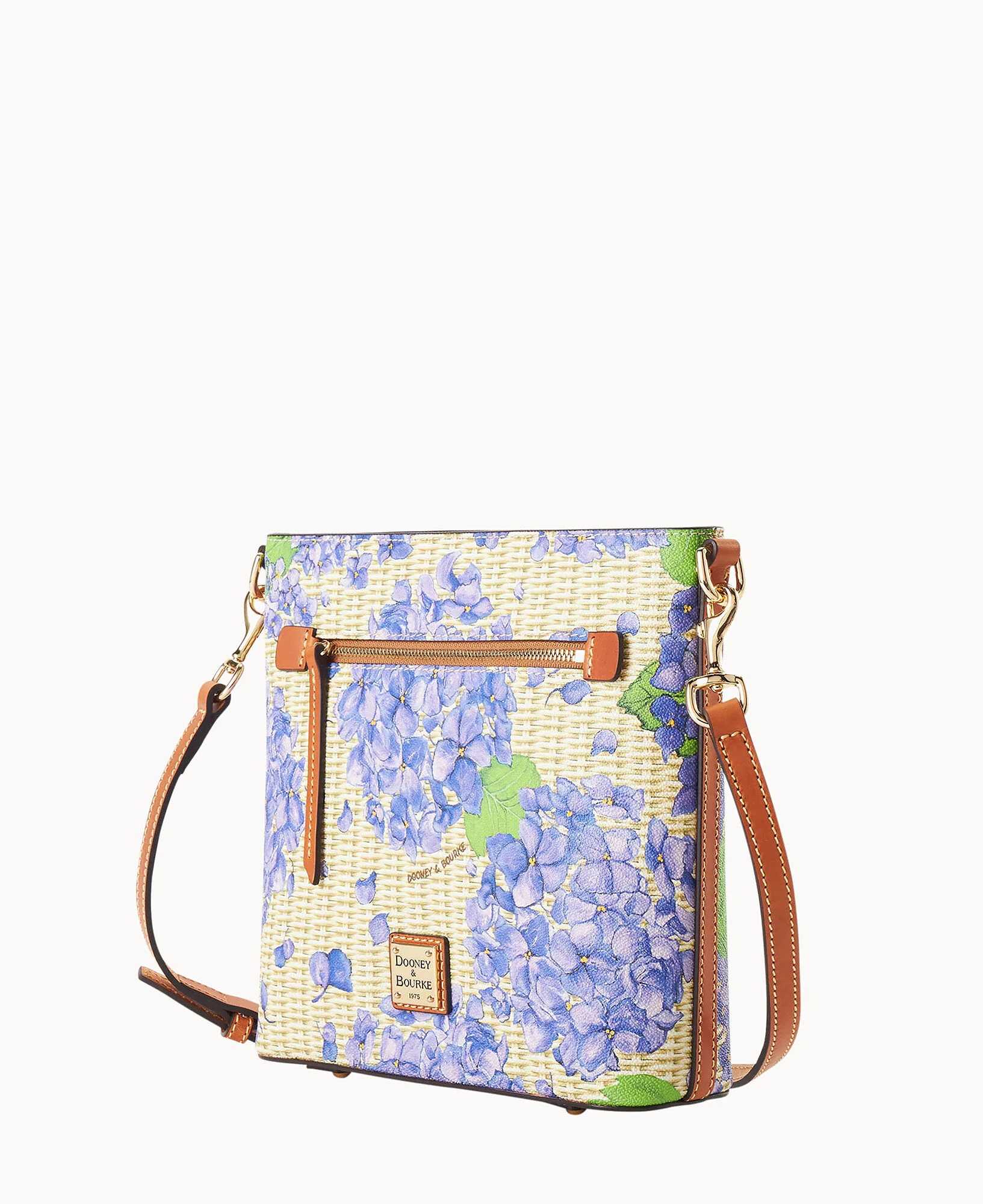 Hydrangea Basketweave Zip Crossbody - Image 6