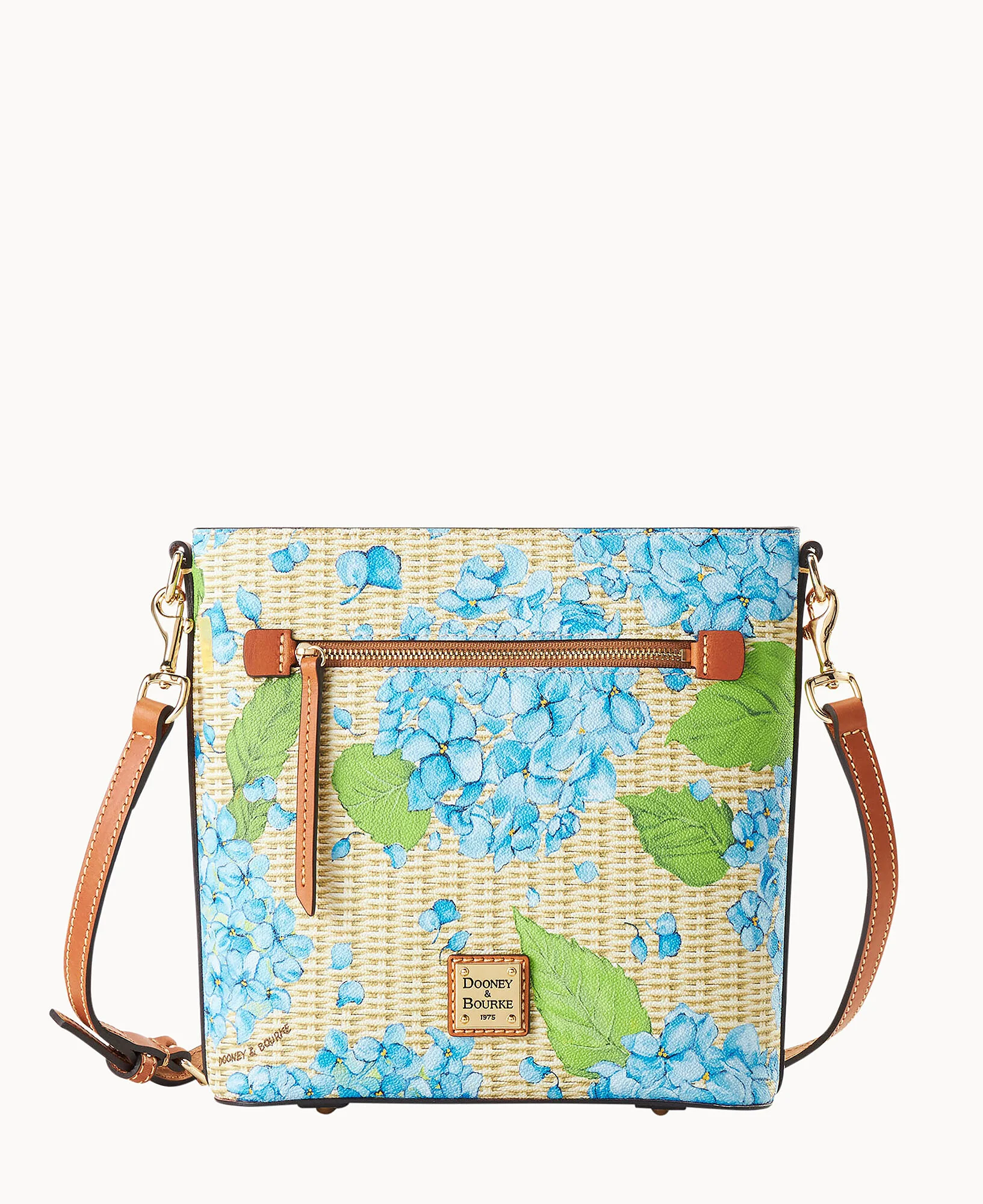 Hydrangea Basketweave Zip Crossbody - Image 9
