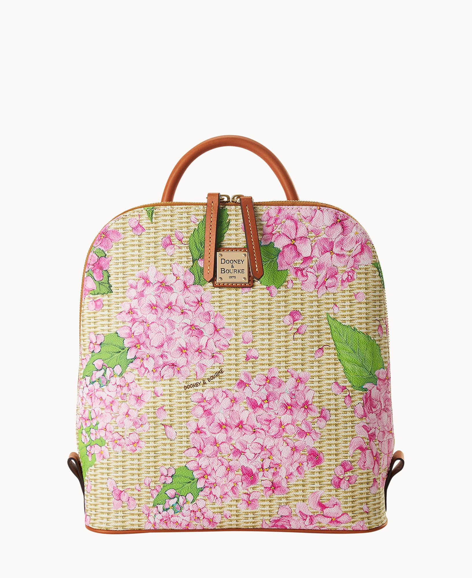 Hydrangea Basketweave Zip Pod Backpack