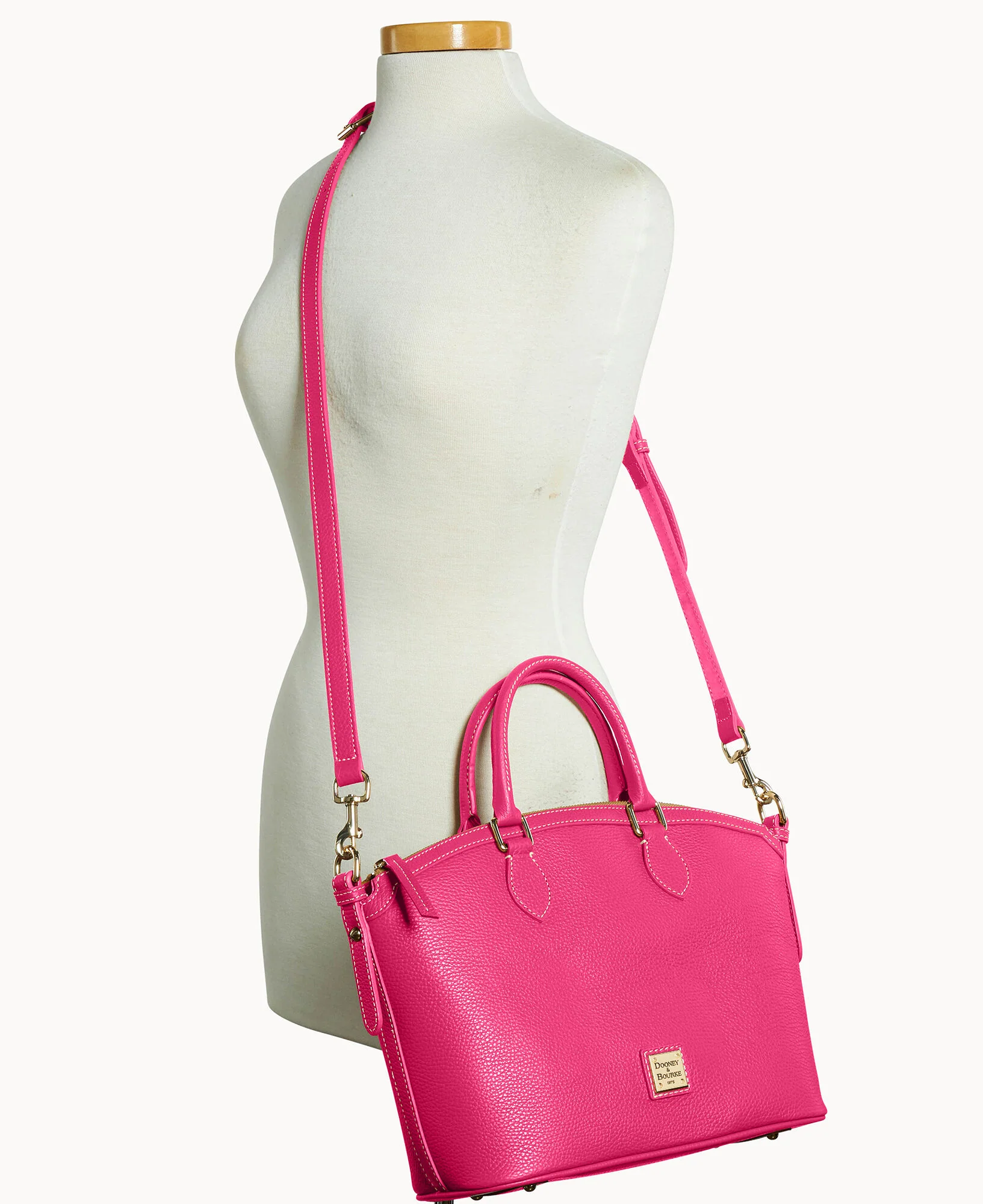 Lucca Leather Domed Satchel - Image 36