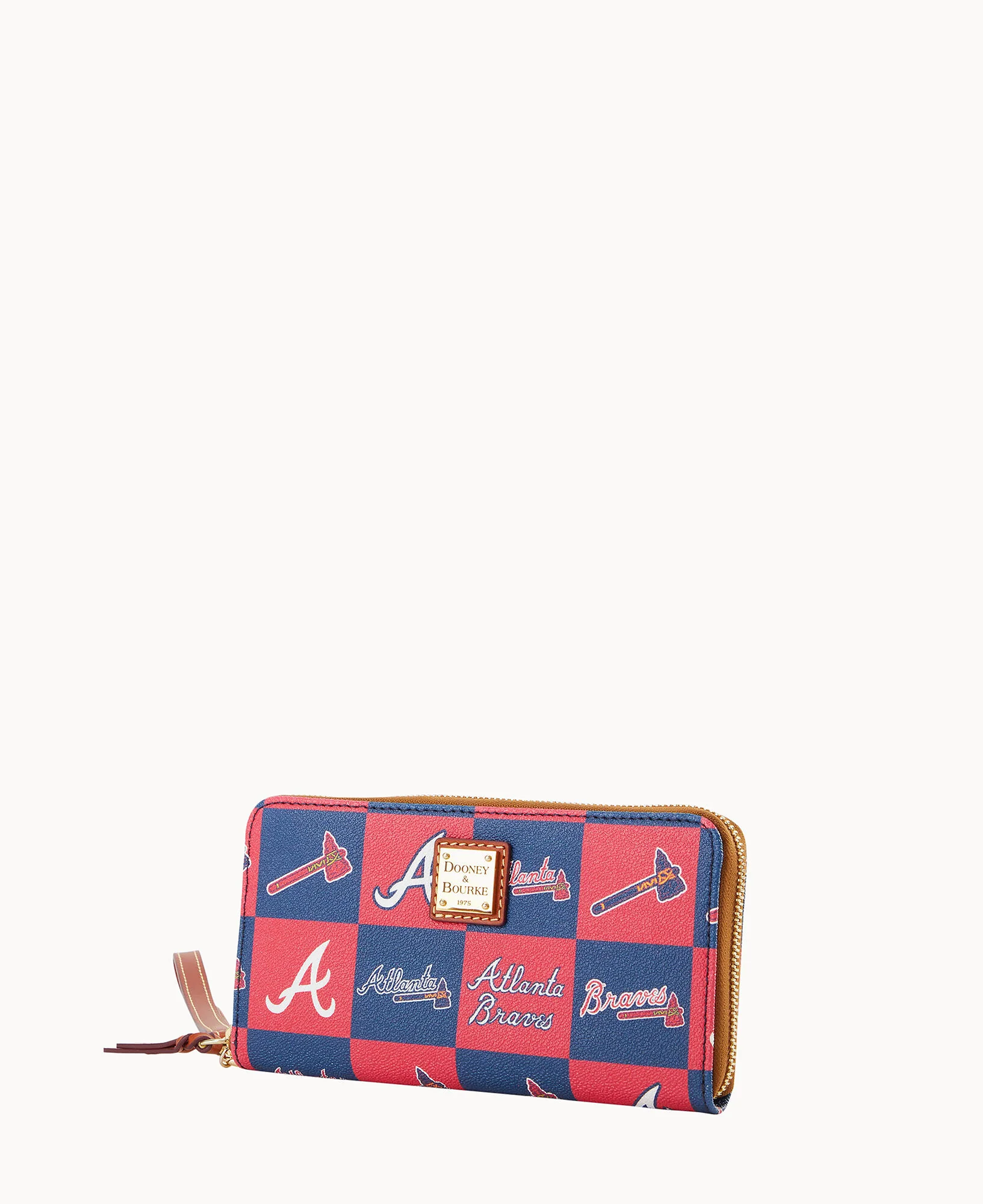 MLB Braves Large Zip Around Wristlet - Image 2