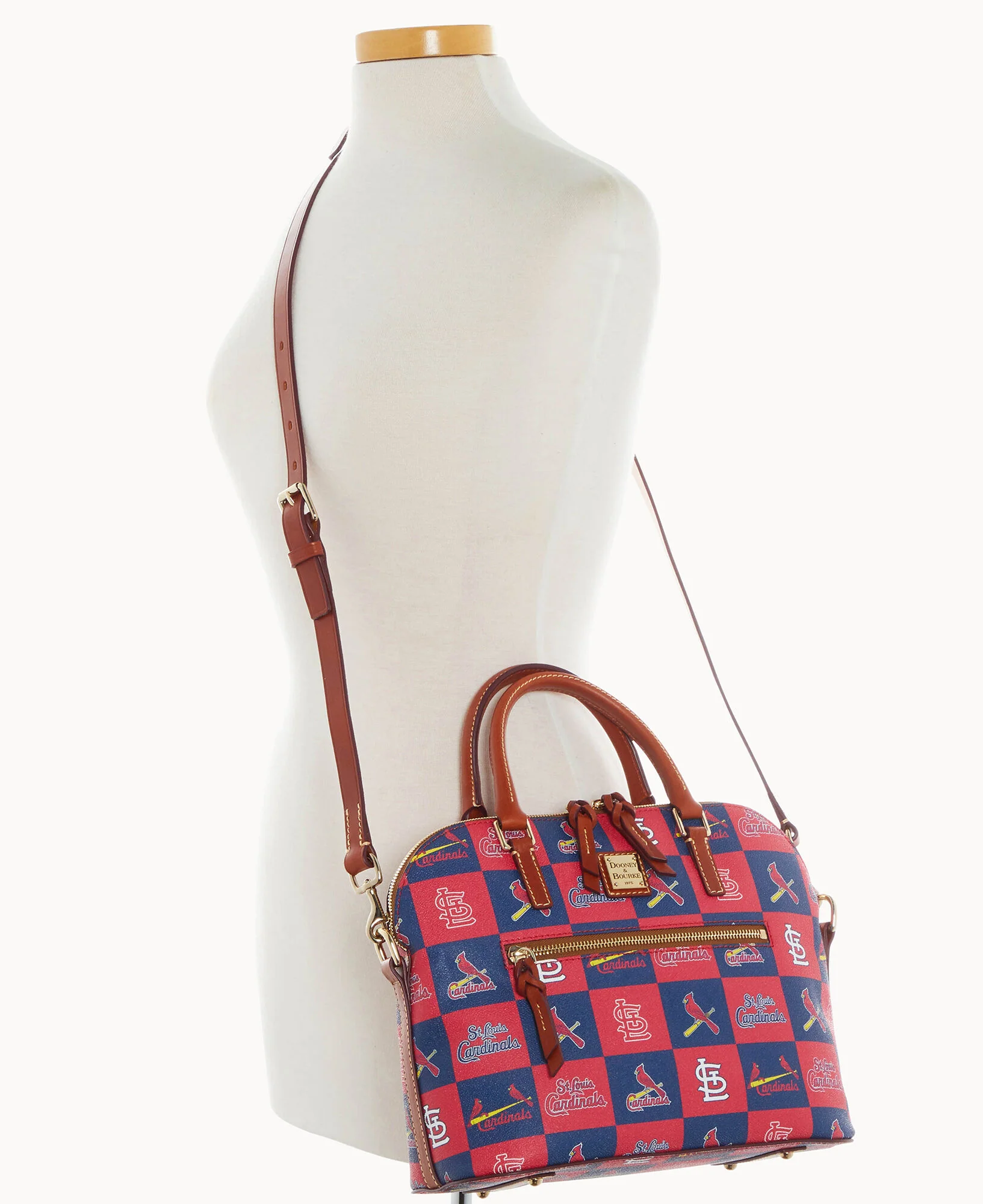 MLB Cardinals Domed Zip Satchel - Image 3