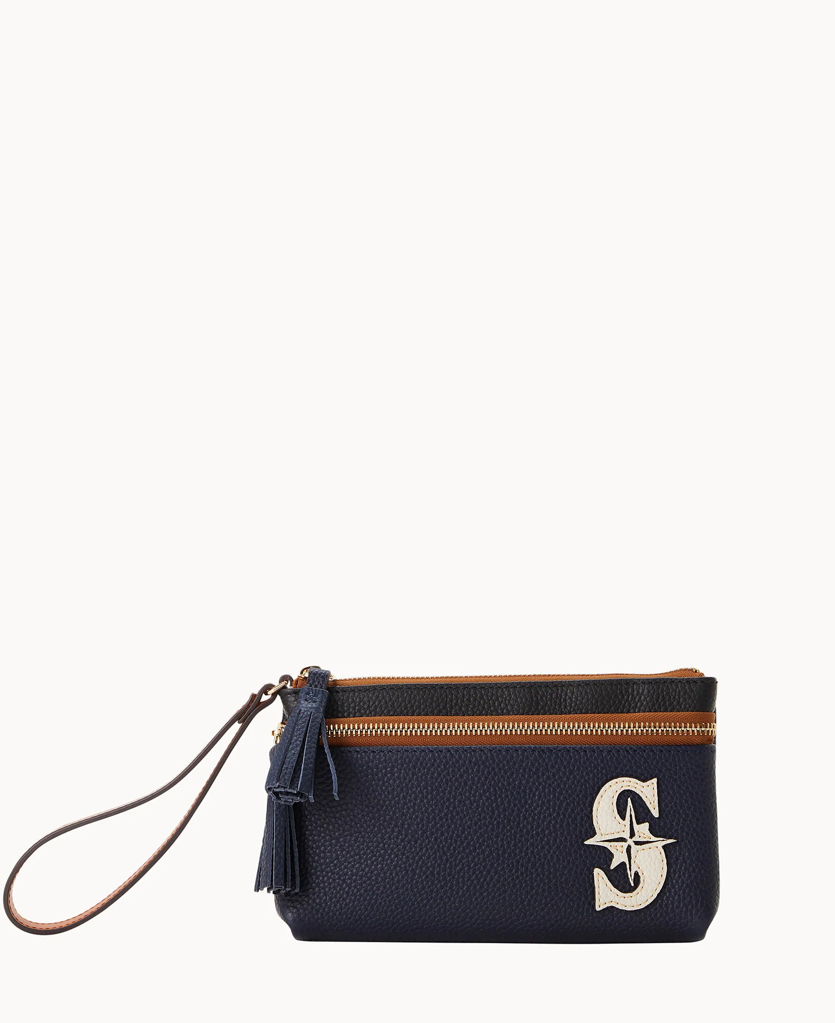 MLB Mariners Double Zip Wristlet