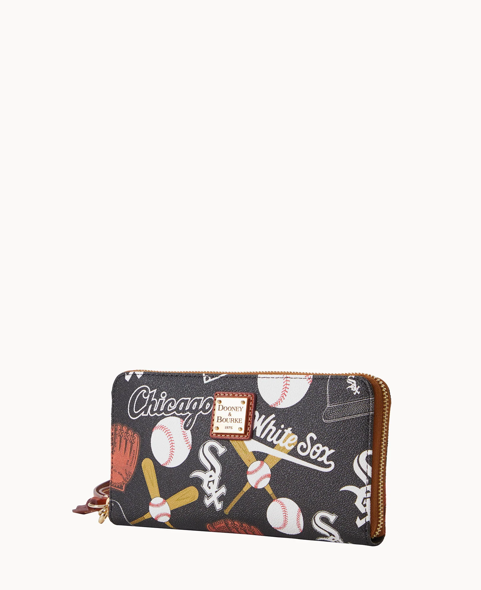 MLB White Sox Large Zip Around Wristlet - Image 2