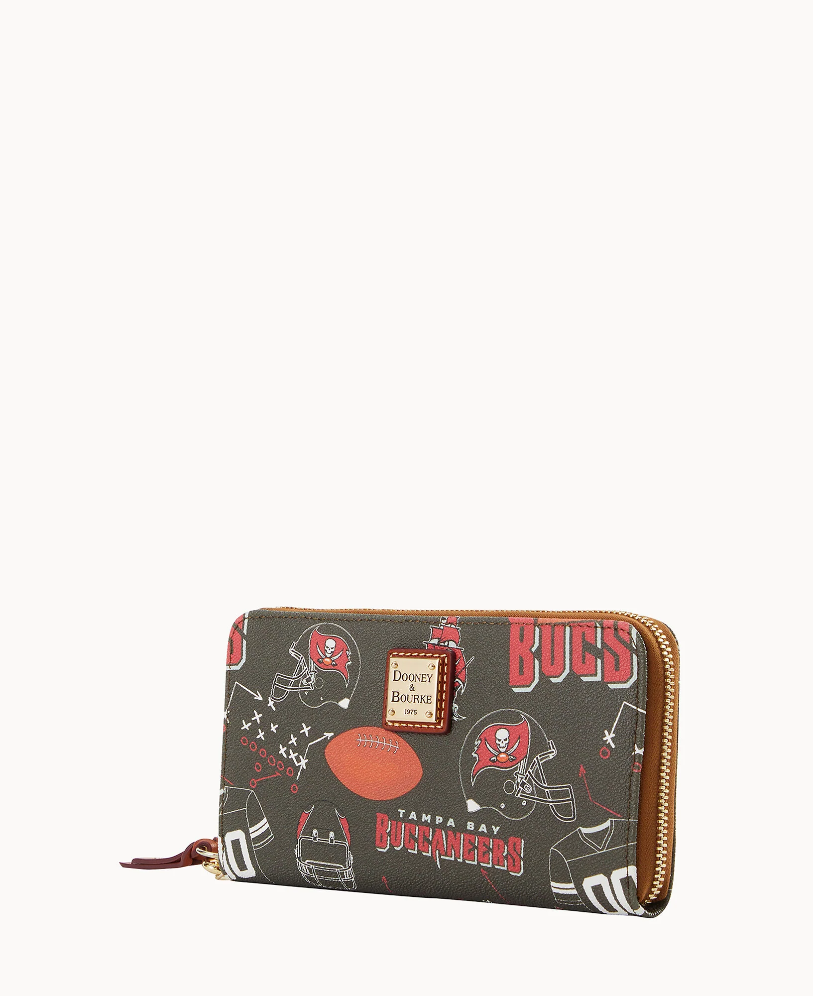 NFL Buccaneers Large Zip Around Wristlet - Image 2