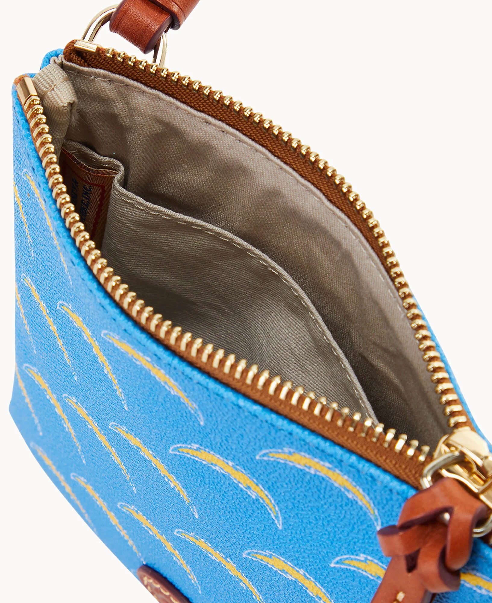 NFL Chargers Small North South Top Zip Crossbody - Image 3