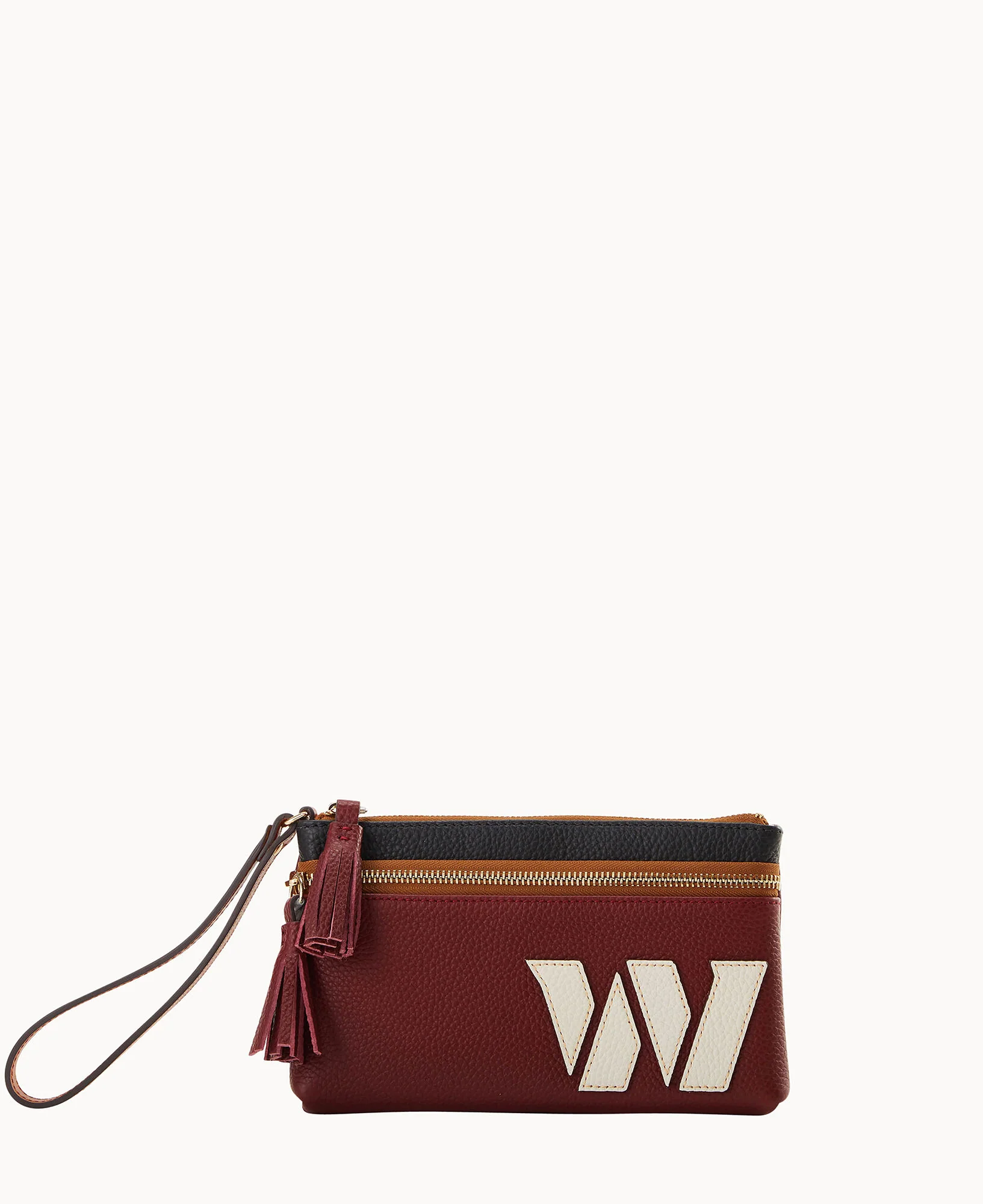 NFL Commanders Double Zip Wristlet