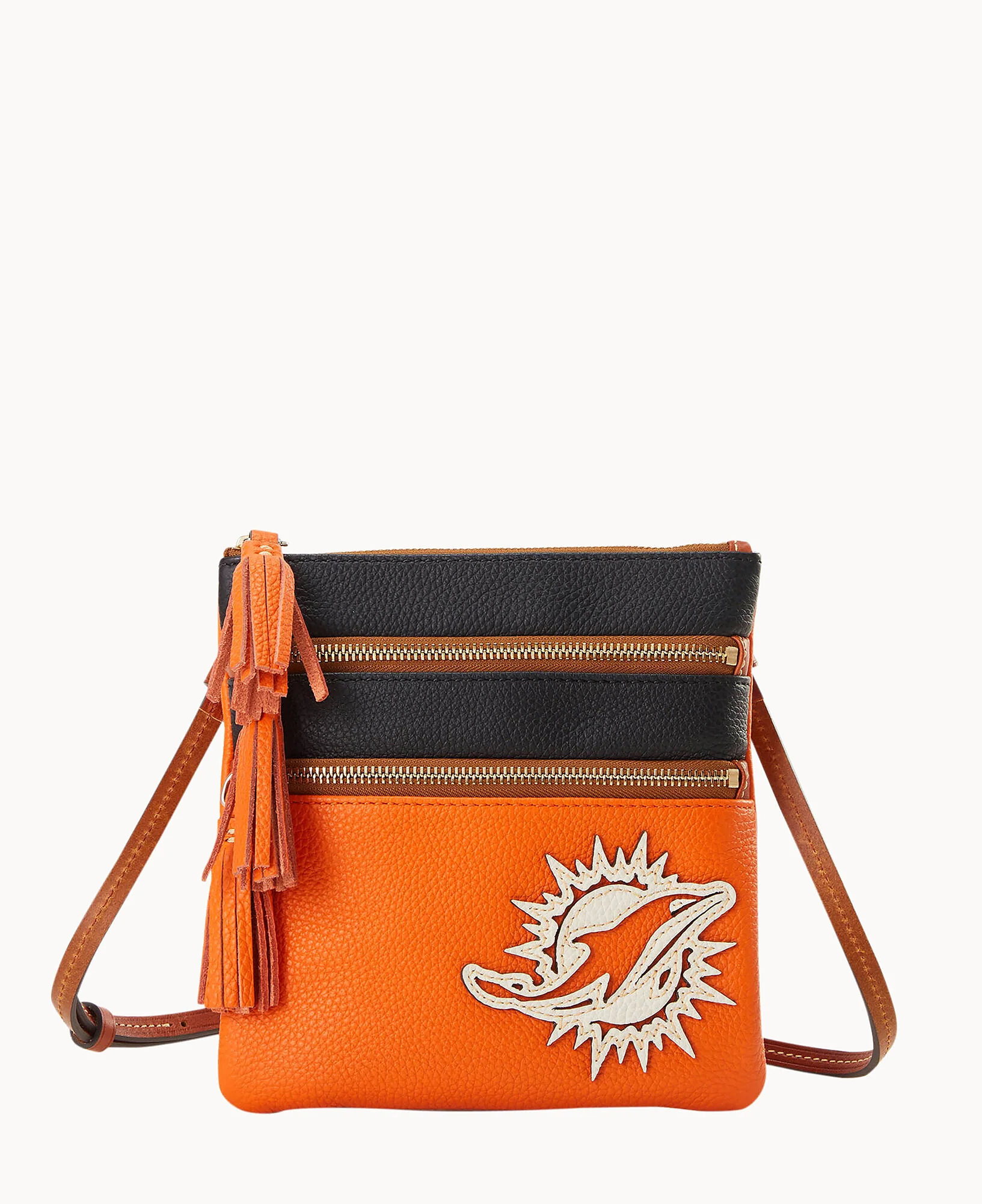 NFL Dolphins Triple Zip Crossbody