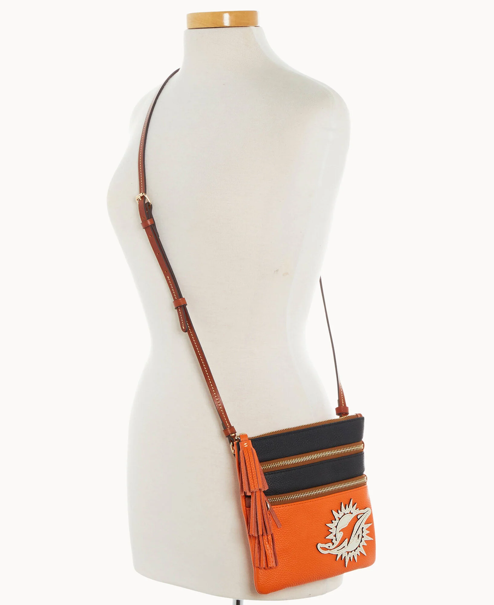 NFL Dolphins Triple Zip Crossbody - Image 5