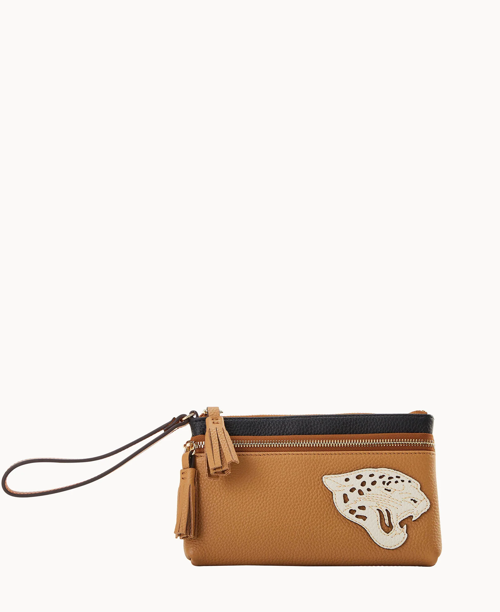 NFL Jaguars Double Zip Wristlet