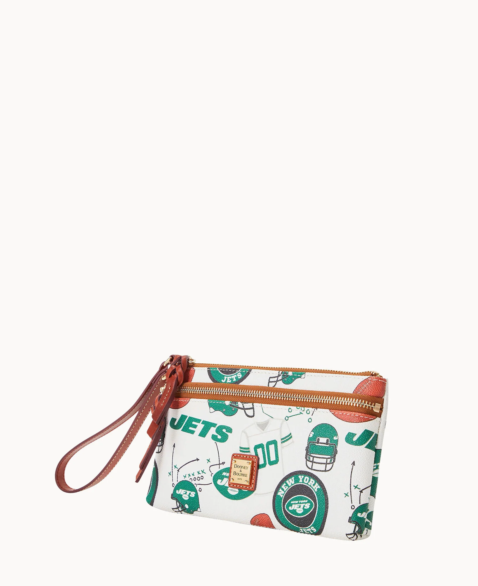 NFL Jets Double Zip Wristlet - Image 2