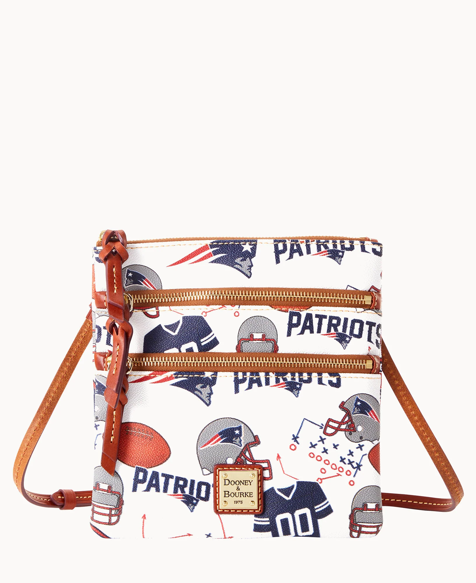 NFL Patriots North South Triple Zip Crossbody