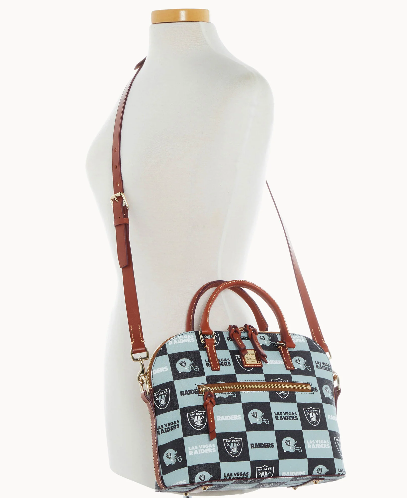 NFL Raiders Domed Zip Satchel - Image 3