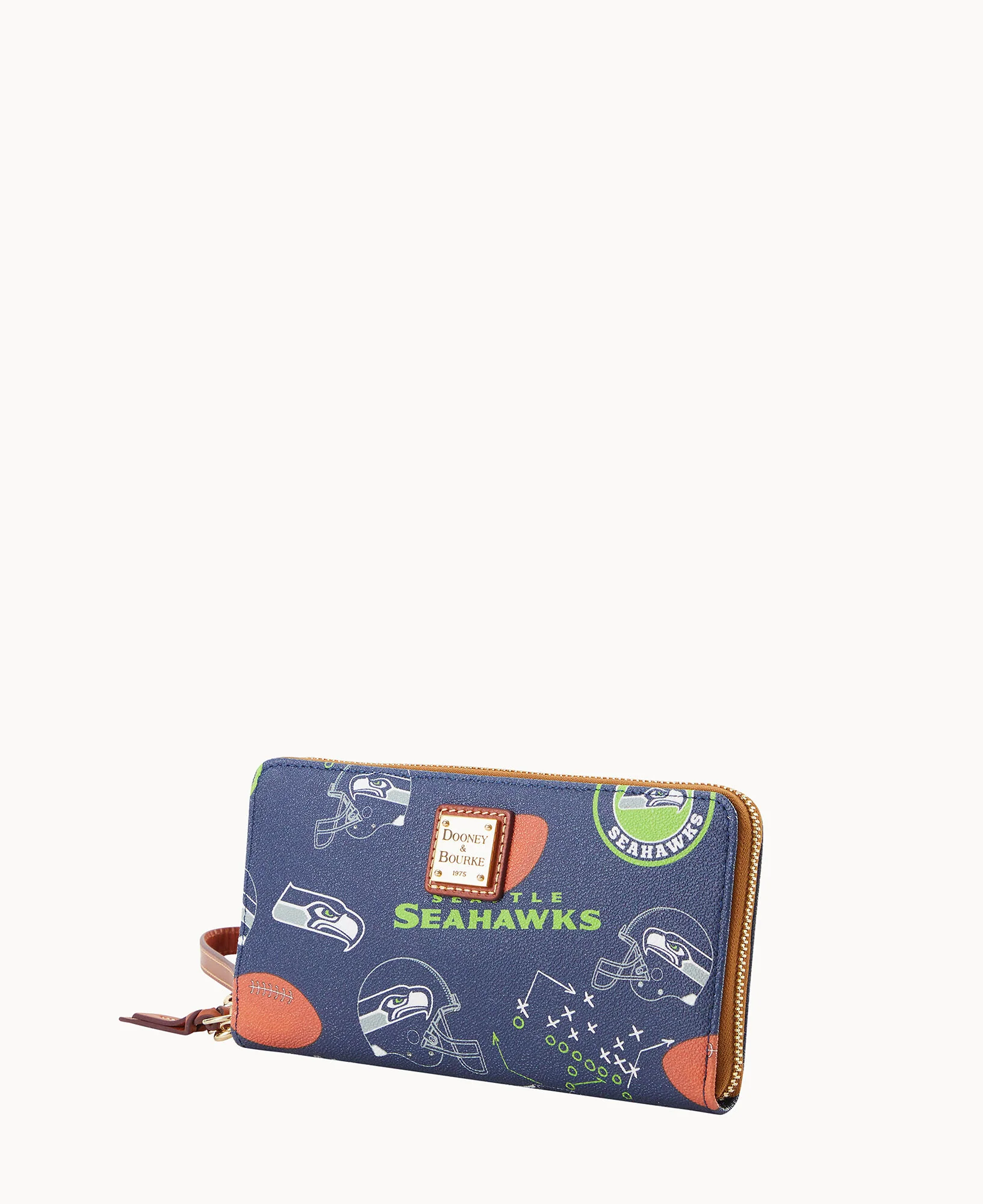 NFL Seahawks Large Zip Around Wristlet - Image 2