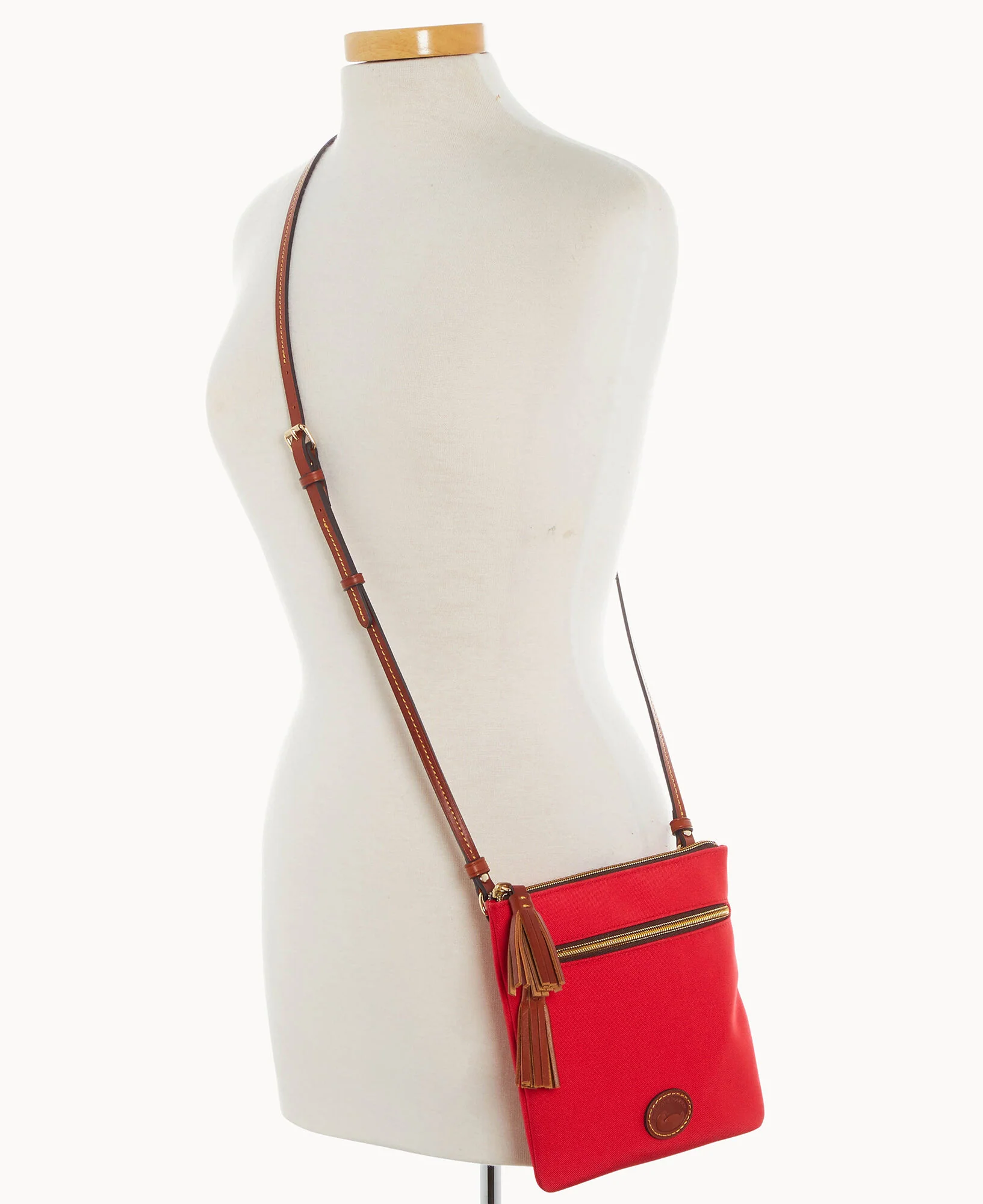 Nylon Double Zip Tassel Crossbody - Image 16