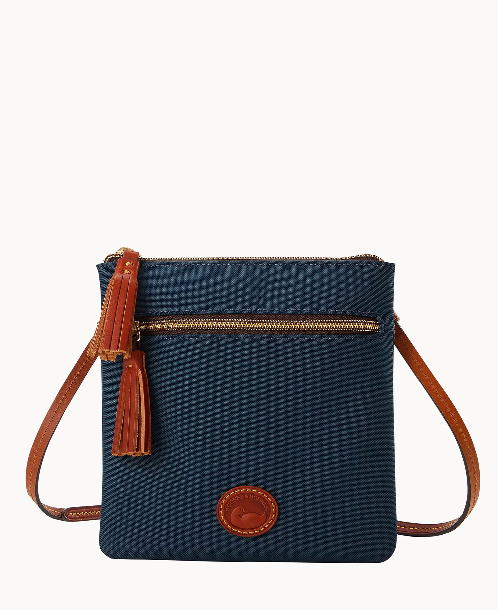 Nylon Double Zip Tassel Crossbody - Image 9