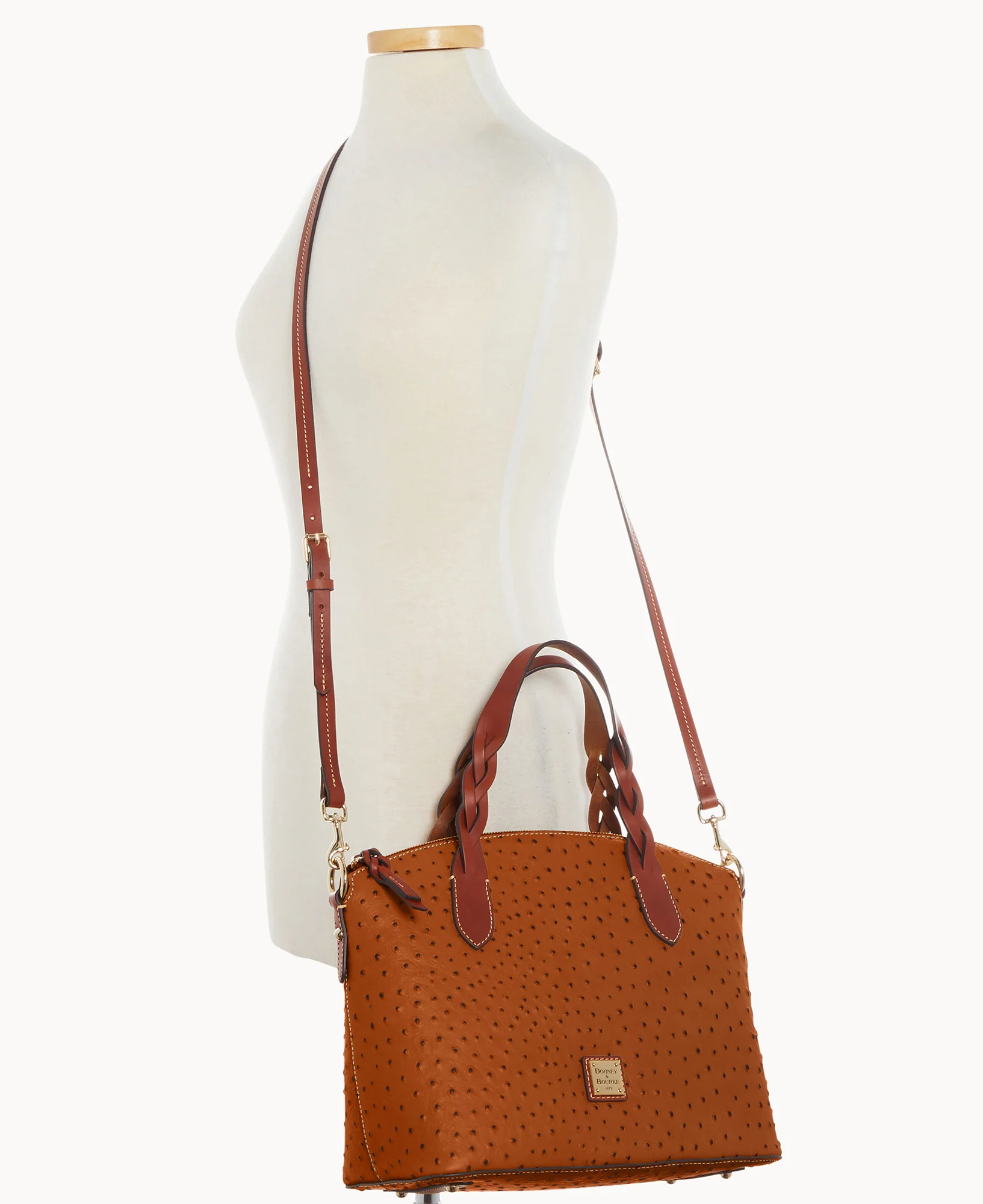 Ostrich Celeste Satchel - Image 12