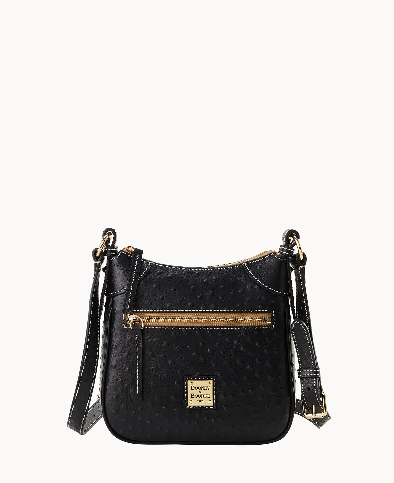 Ostrich Front Zip Crossbody - Image 12