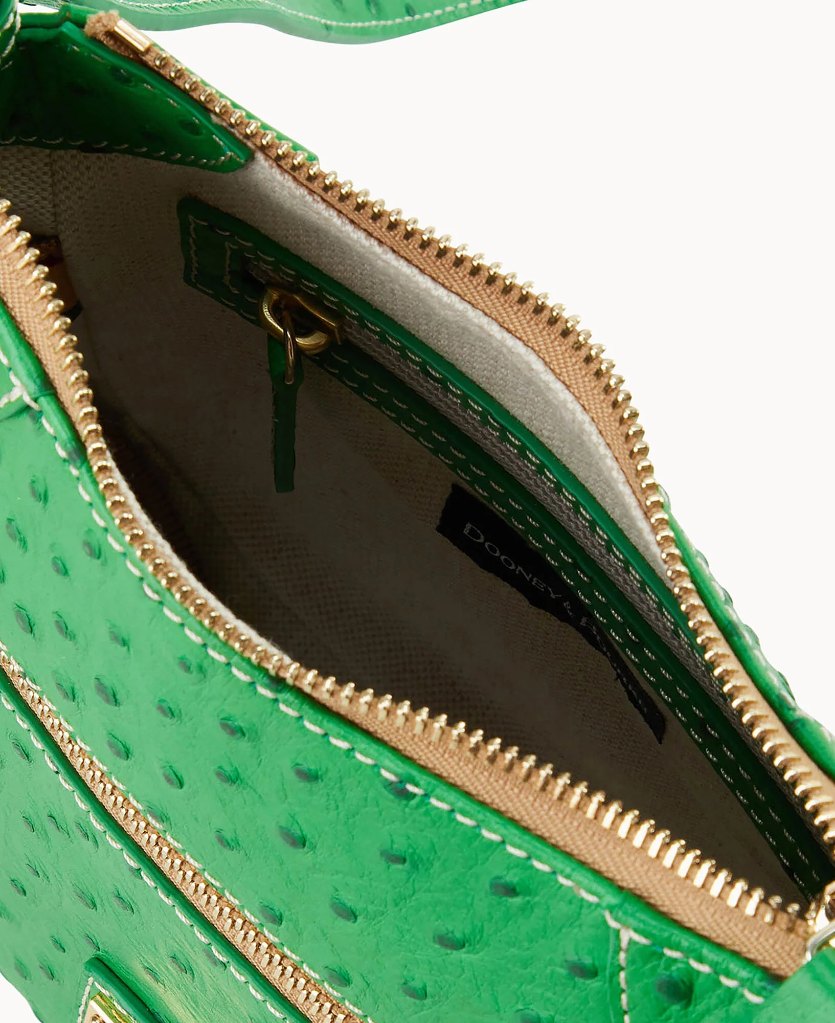 Ostrich Front Zip Crossbody - Image 17