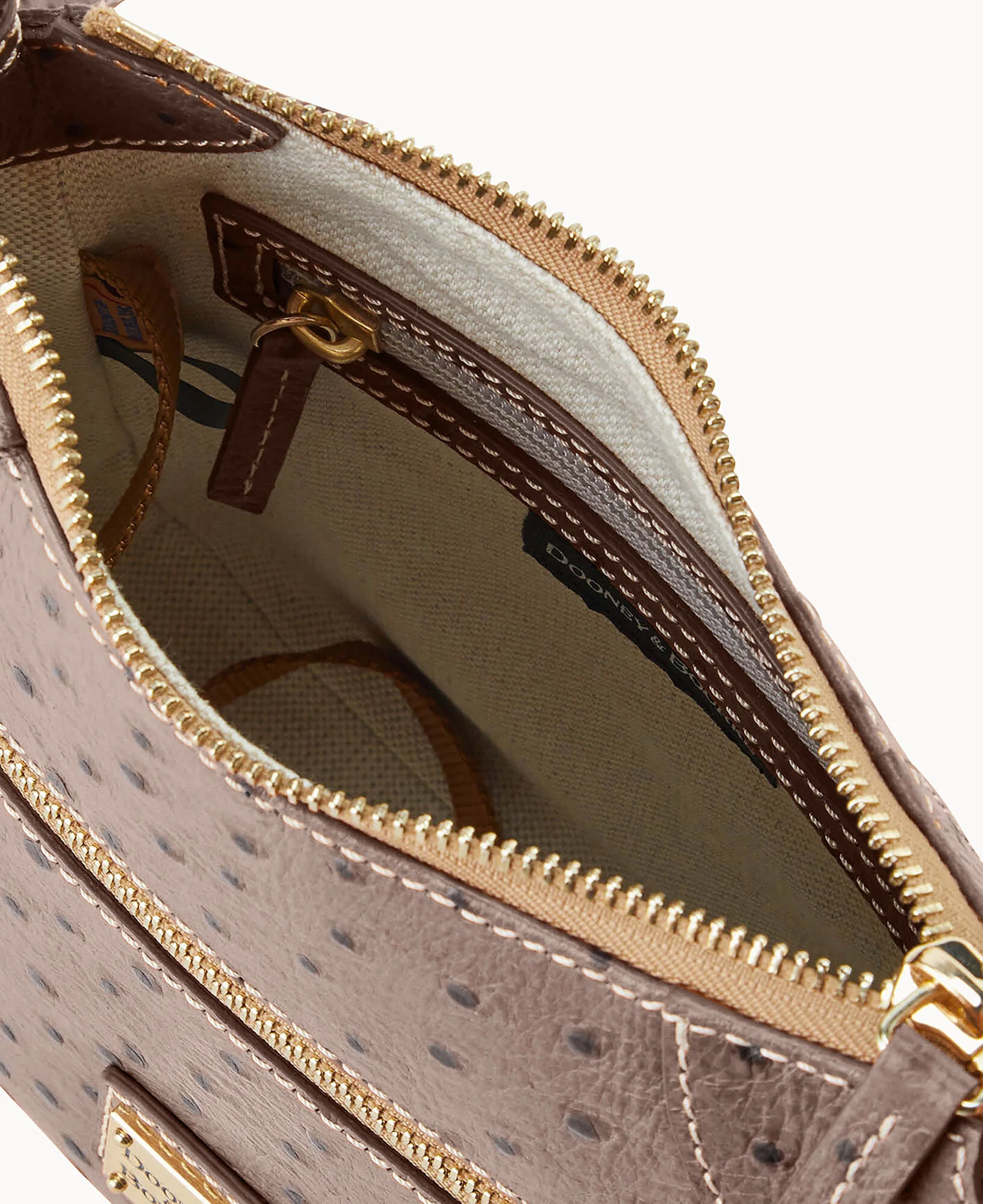 Ostrich Front Zip Crossbody - Image 25