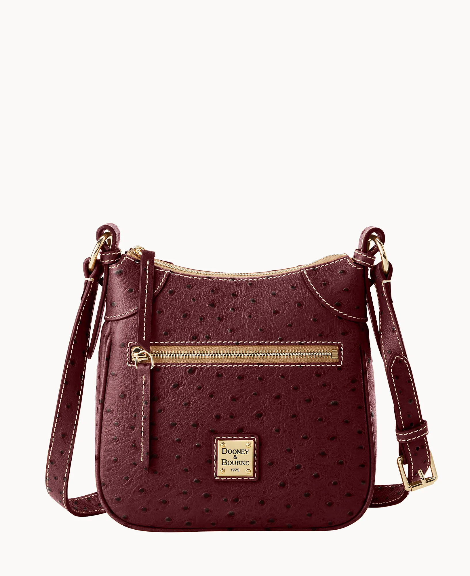 Ostrich Front Zip Crossbody - Image 31