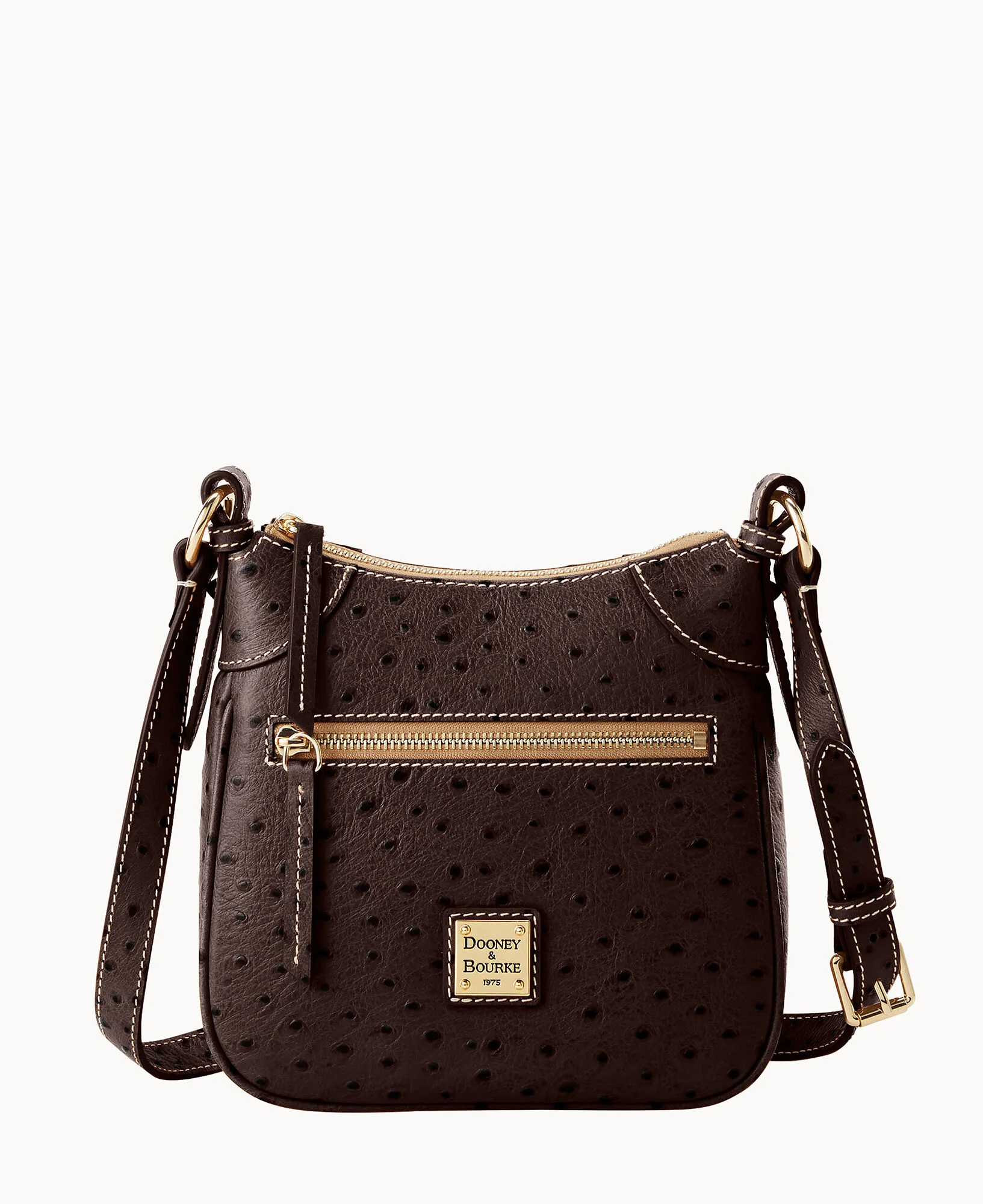 Ostrich Front Zip Crossbody - Image 35