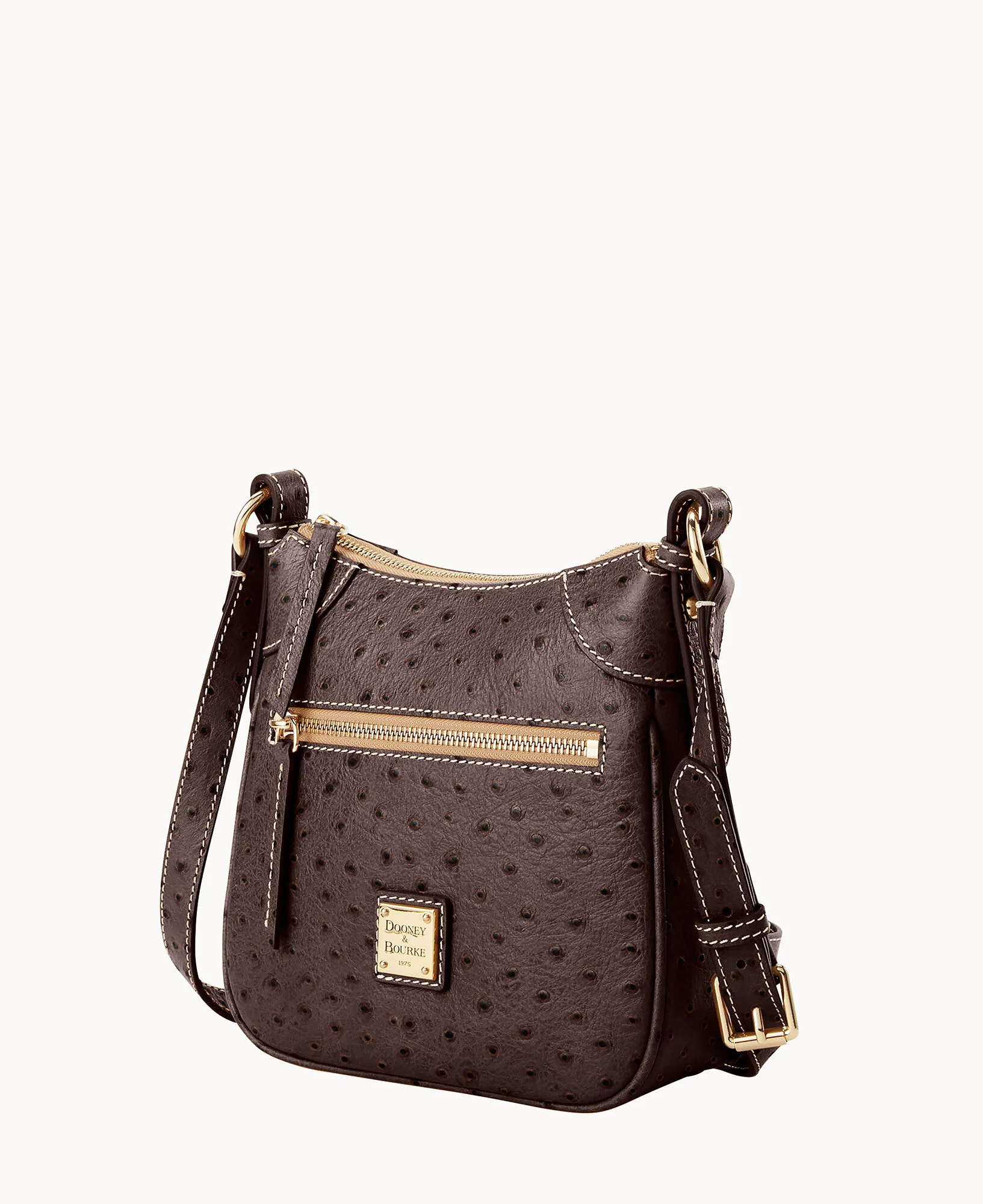 Ostrich Front Zip Crossbody - Image 36