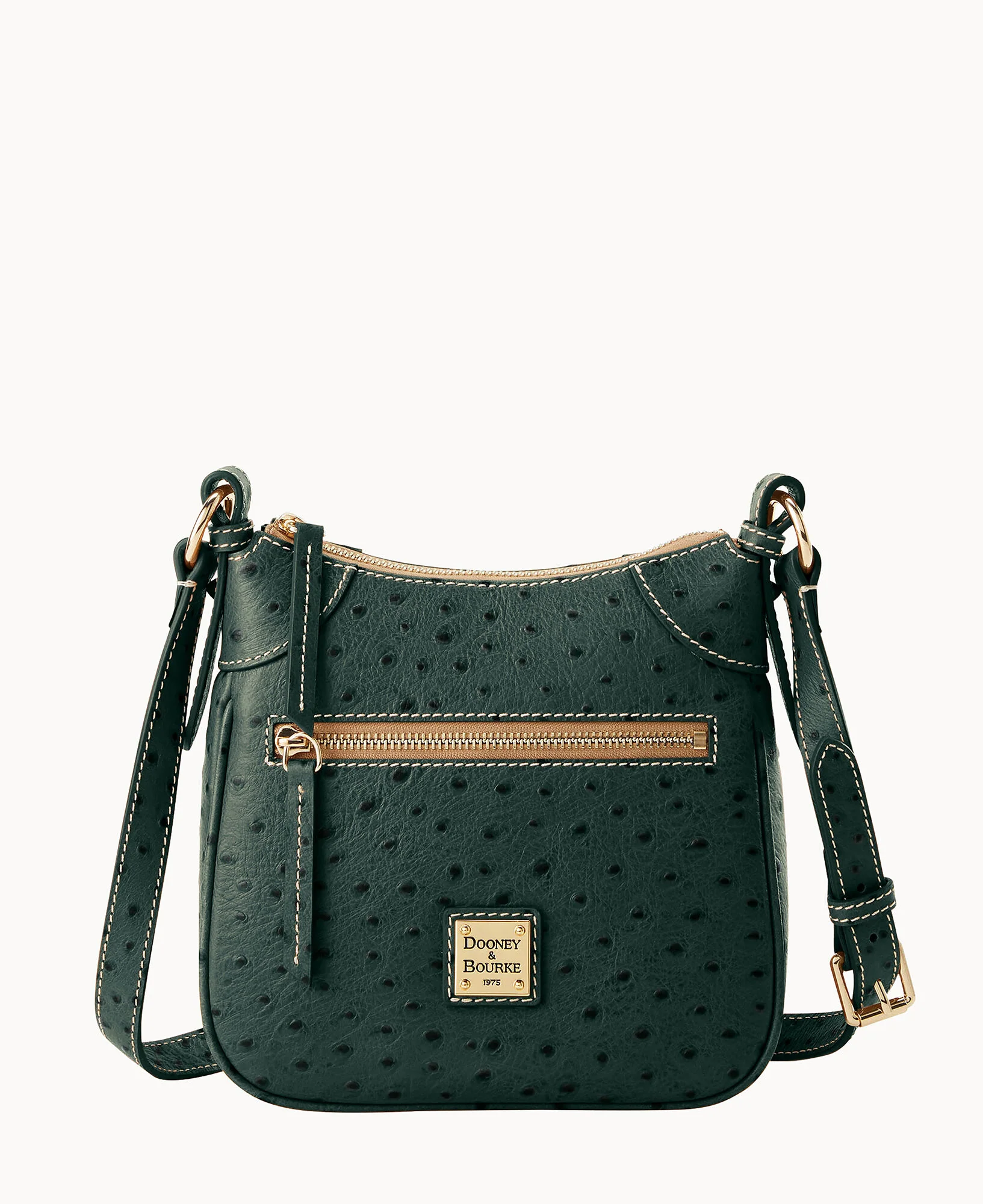 Ostrich Front Zip Crossbody - Image 39