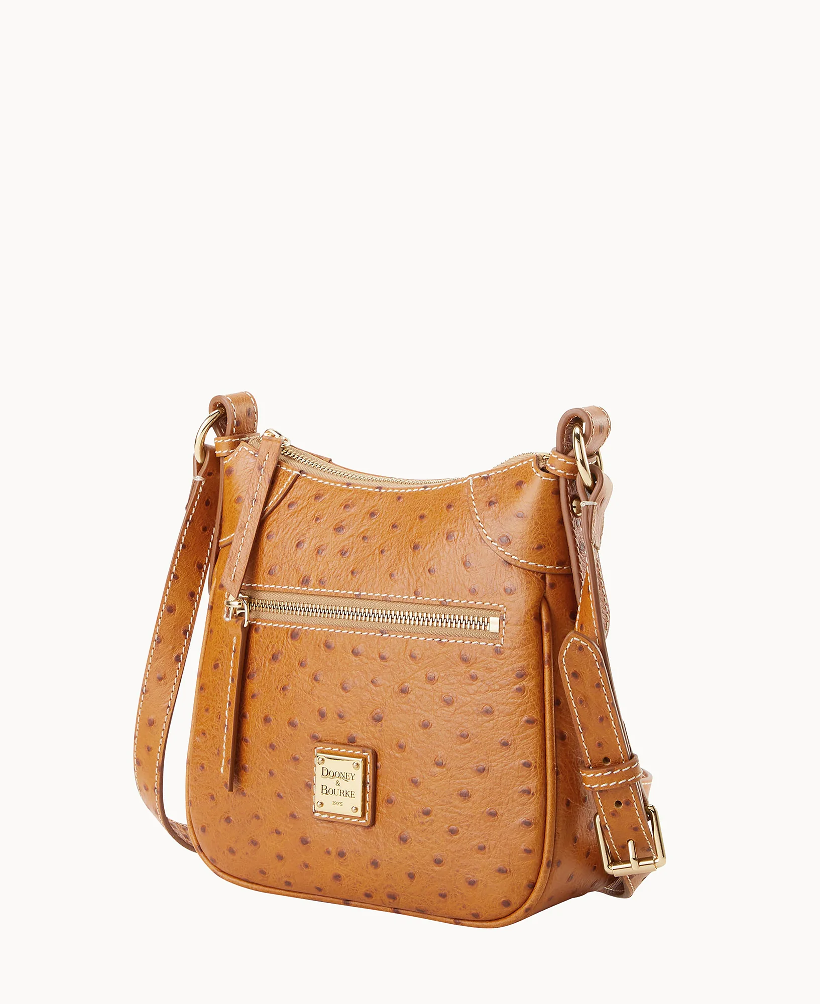 Ostrich Front Zip Crossbody - Image 44