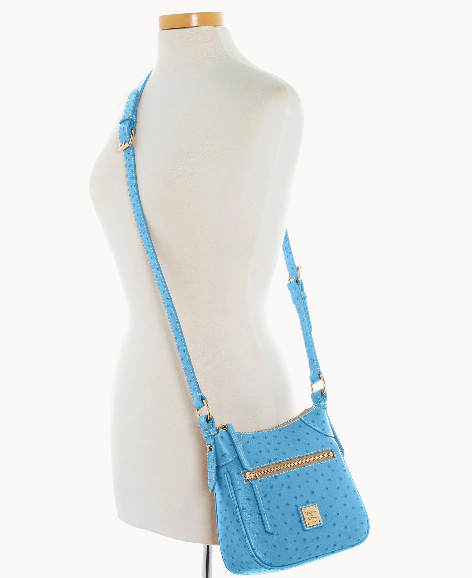 Ostrich Front Zip Crossbody - Image 54