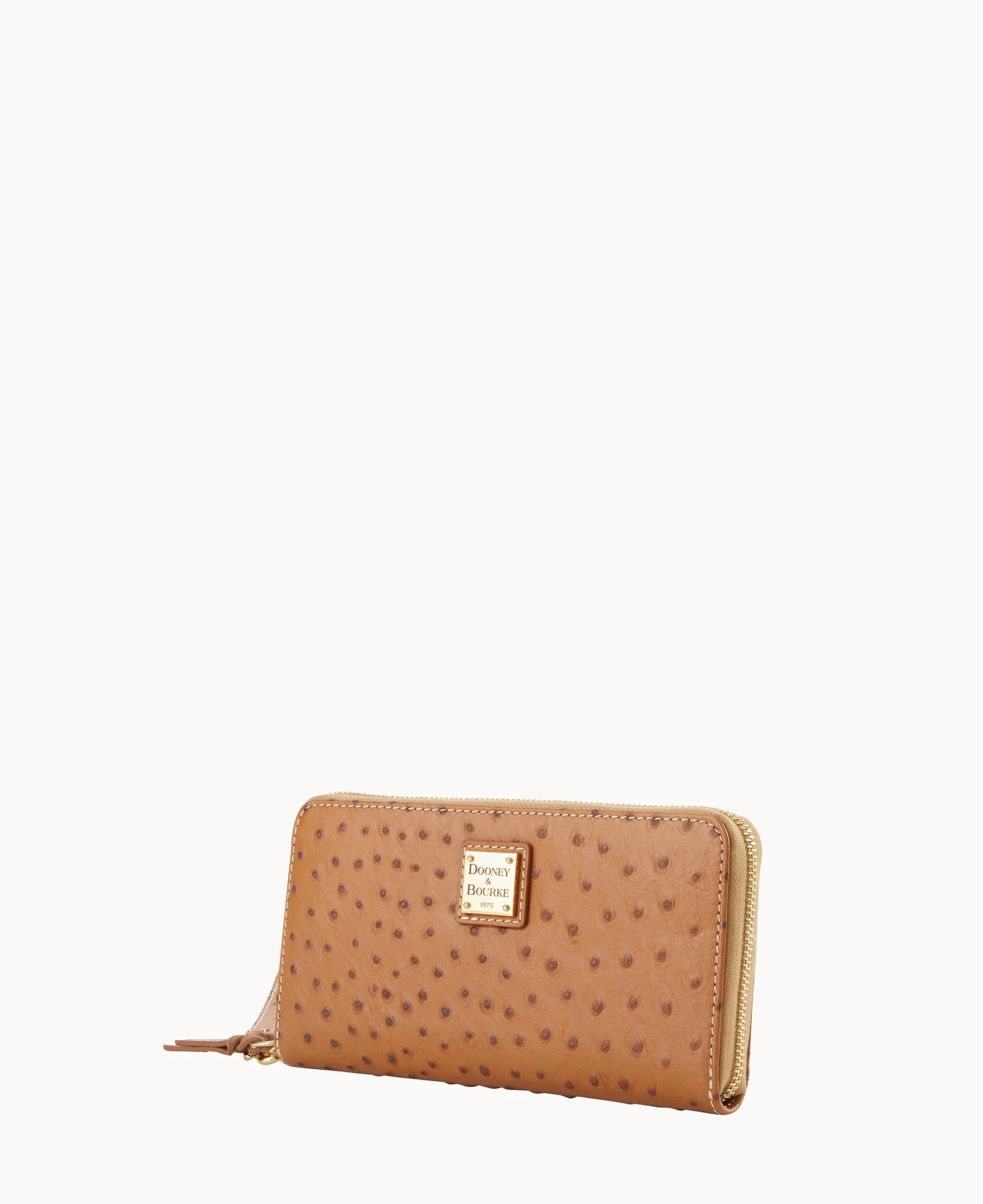 Ostrich Large Zip Around Wristlet - Image 24