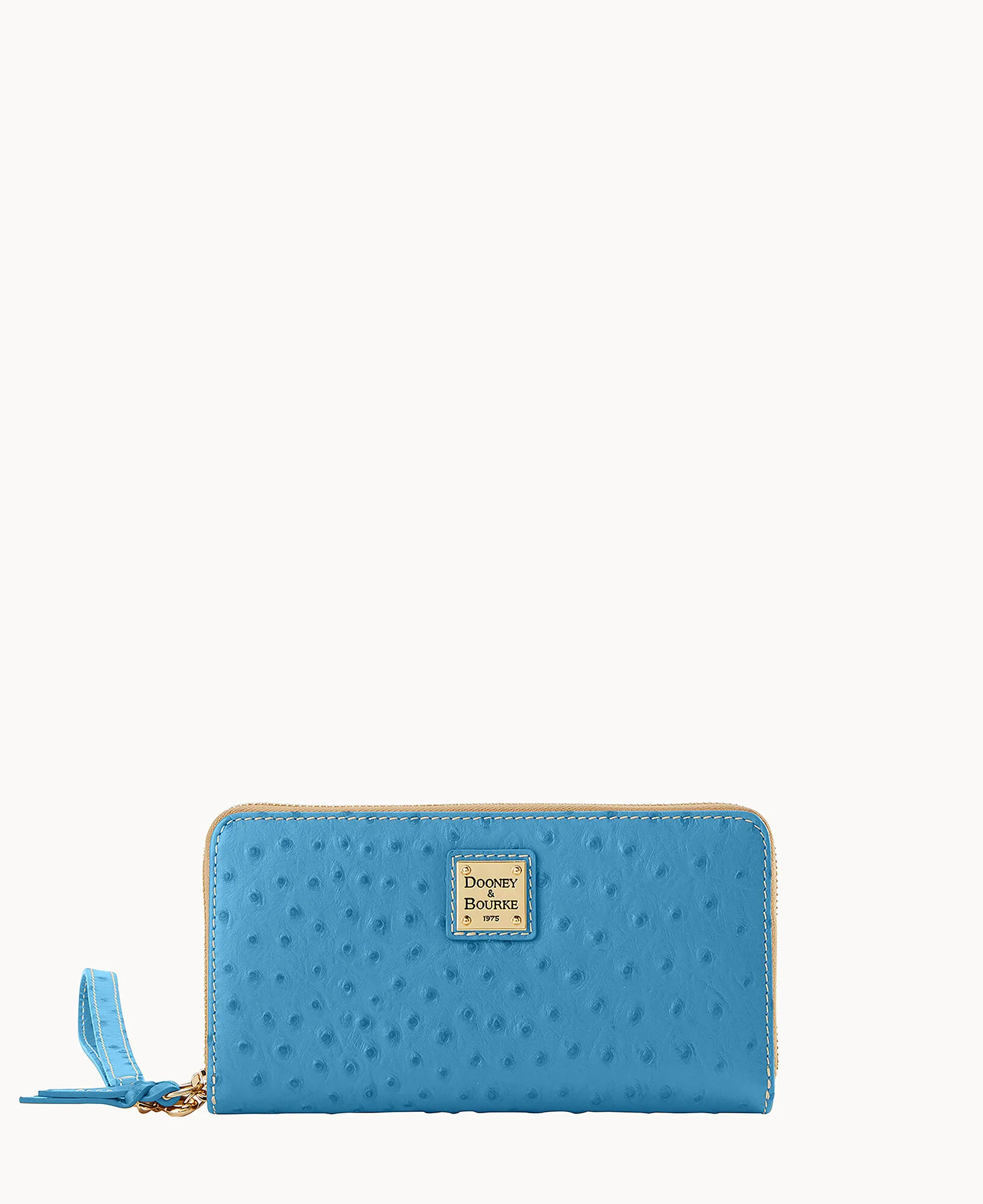 Ostrich Large Zip Around Wristlet - Image 31