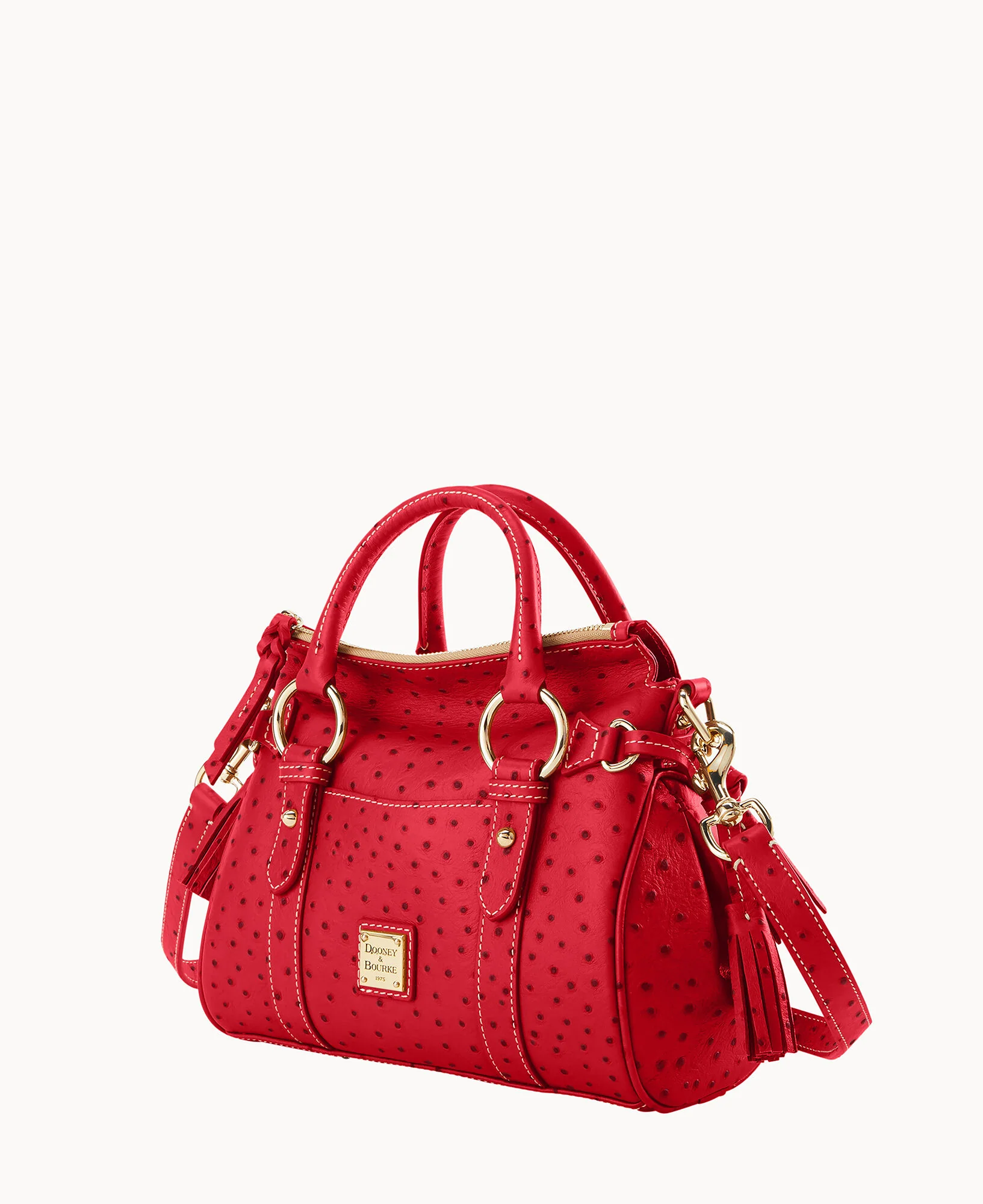 Ostrich Satchel With Pocket - Image 29