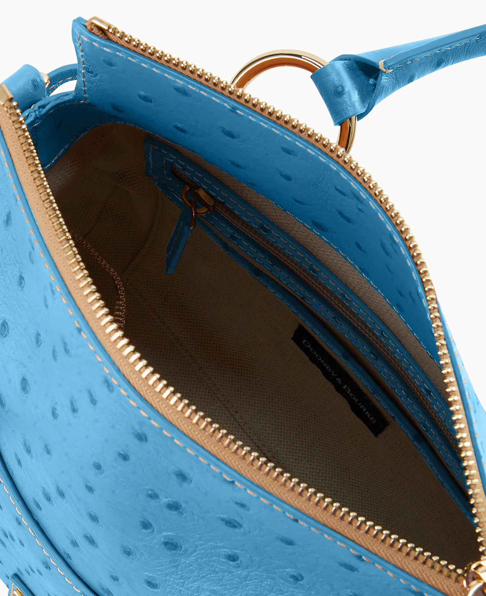 Ostrich Satchel With Pocket - Image 35