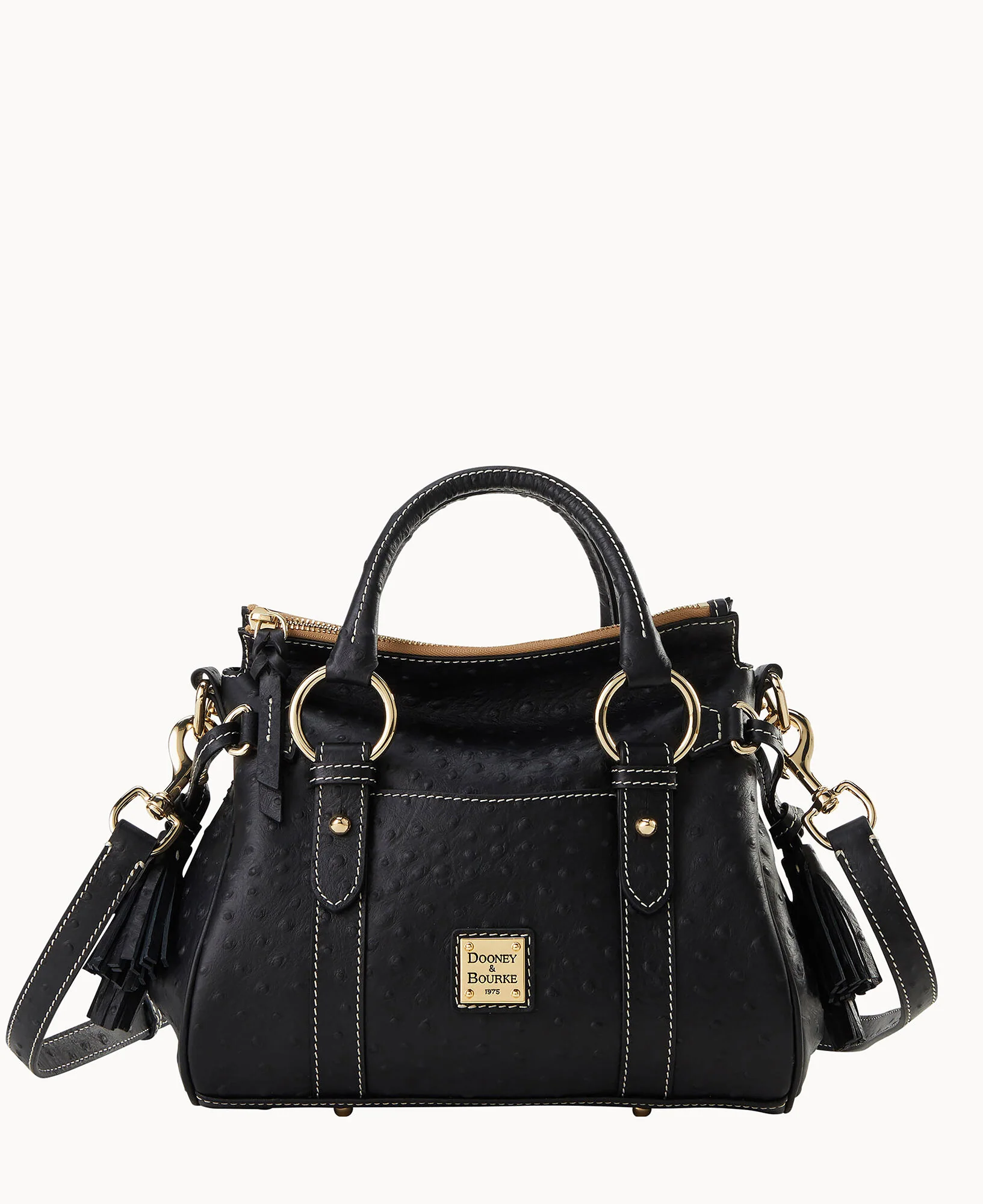 Ostrich Satchel With Pocket - Image 6